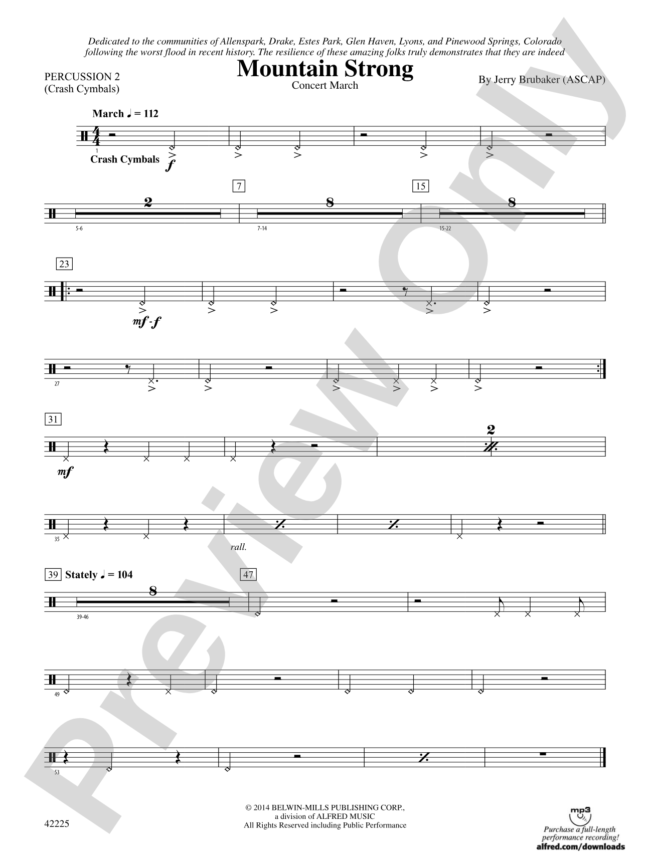 Mountain Strong: 2nd Percussion