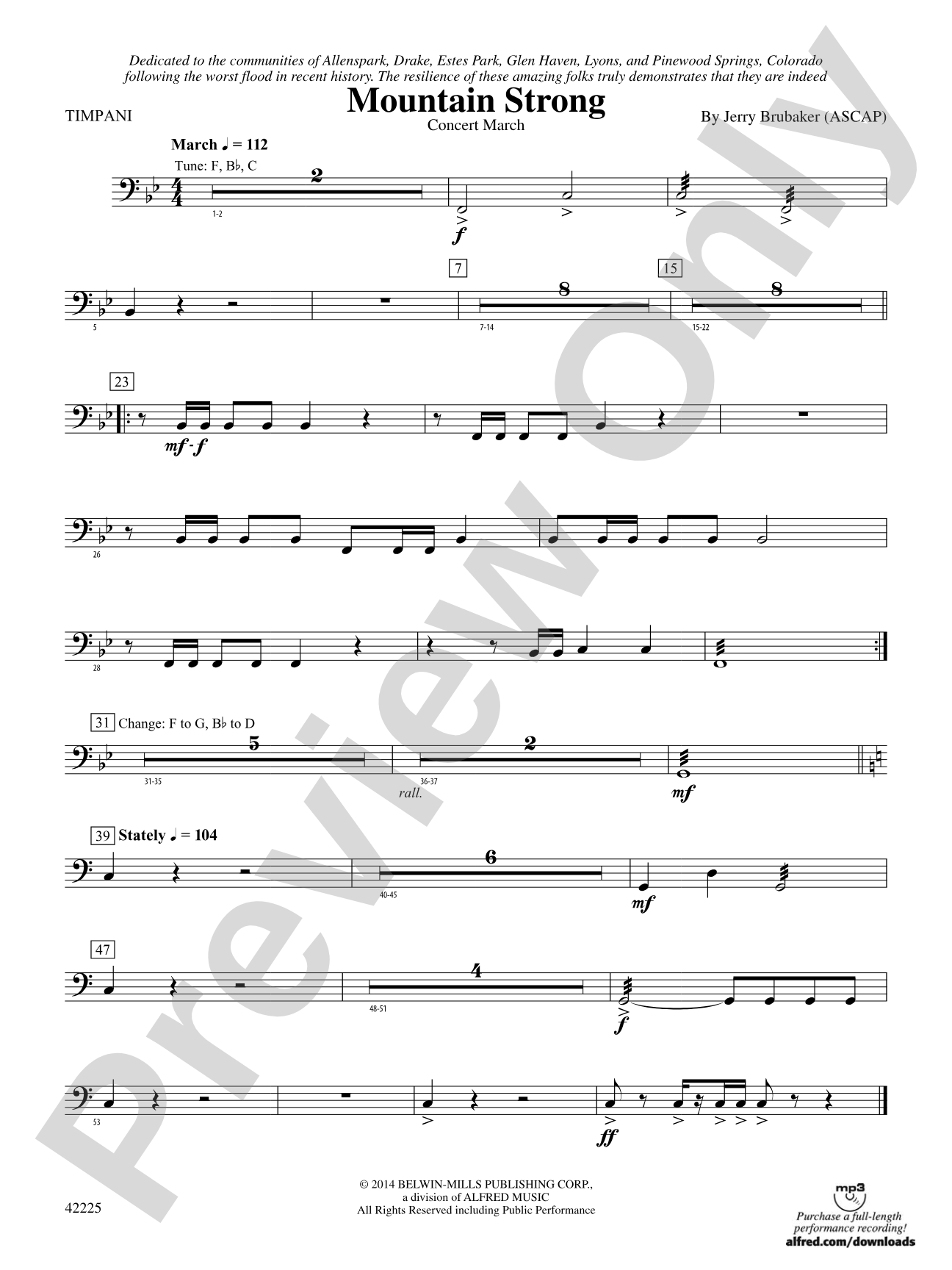 Mountain Strong: Timpani