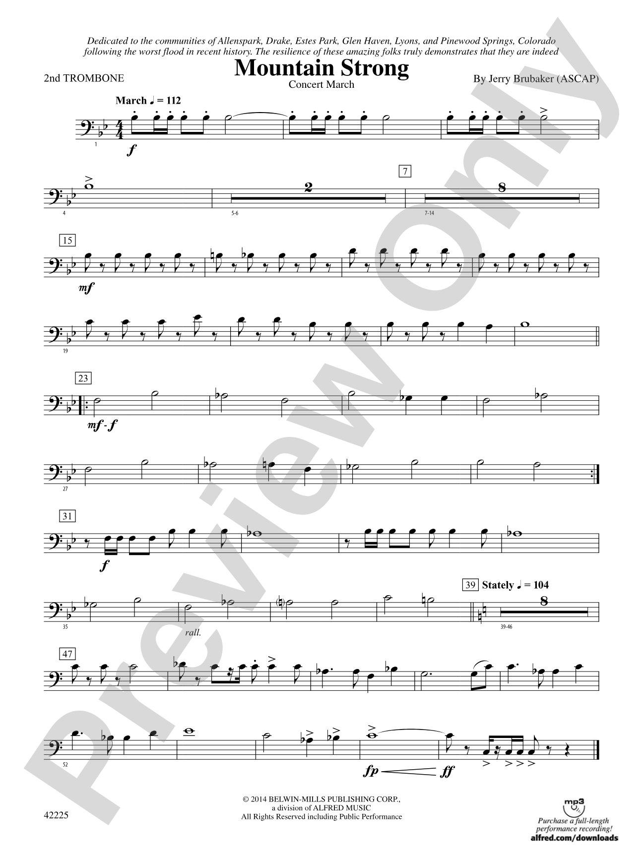 Mountain Strong: 2nd Trombone