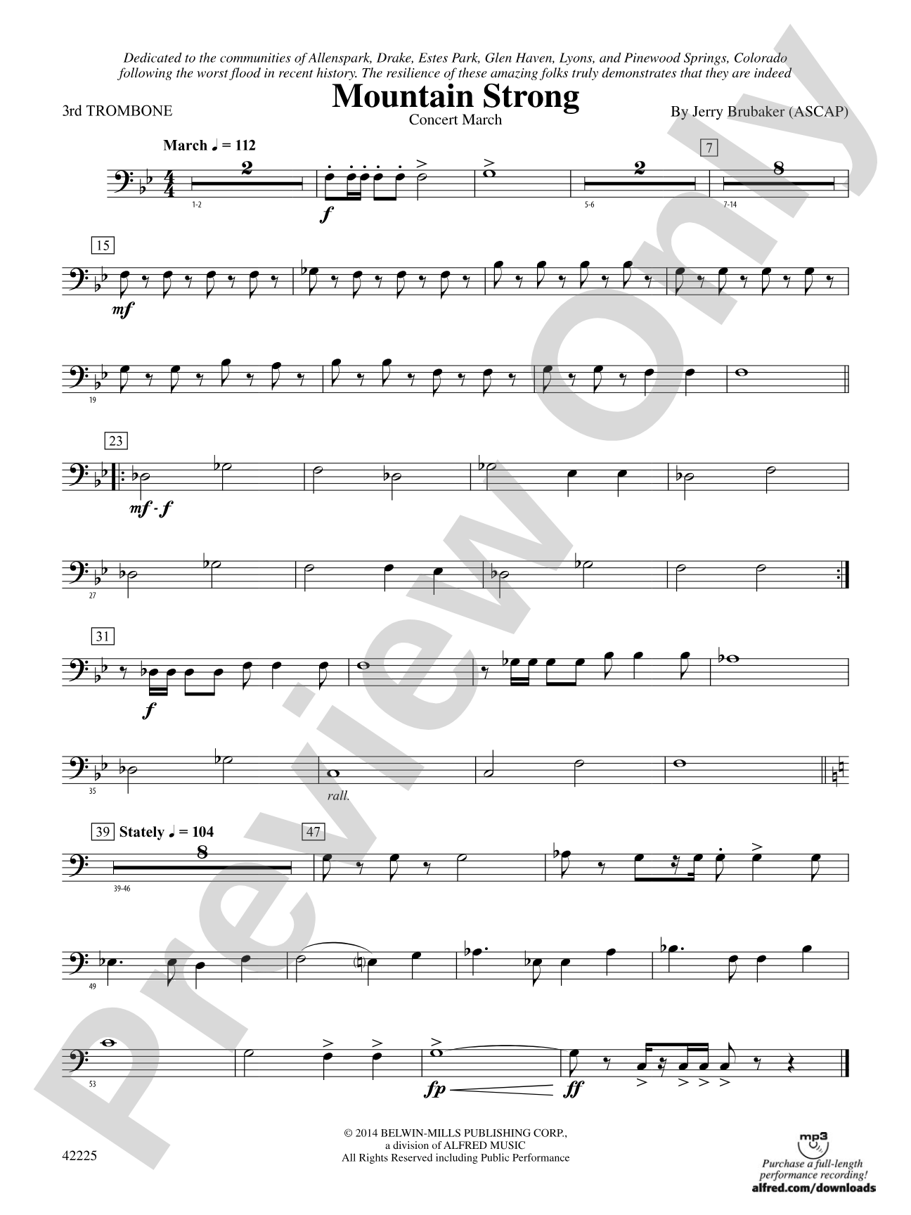 Mountain Strong: 3rd Trombone