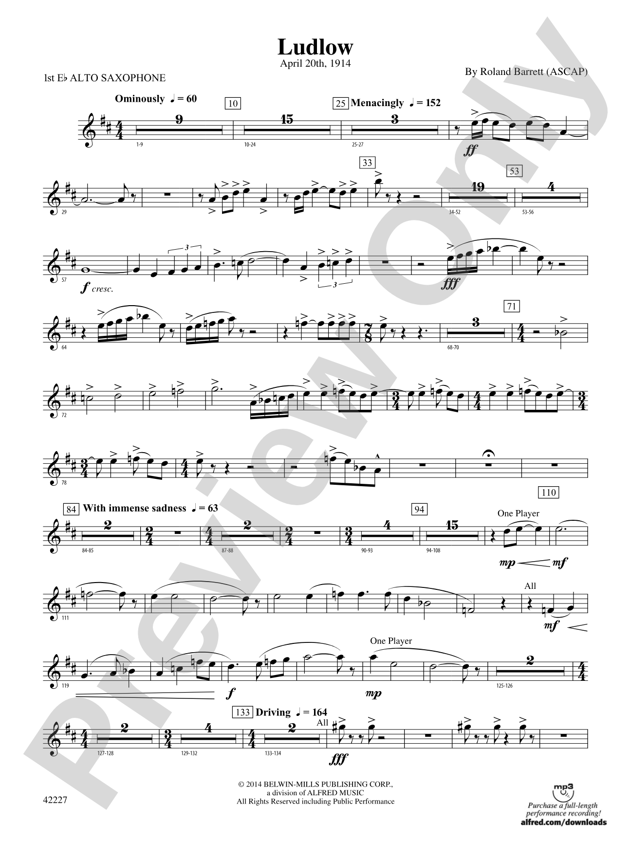 Ludlow: E-flat Alto Saxophone