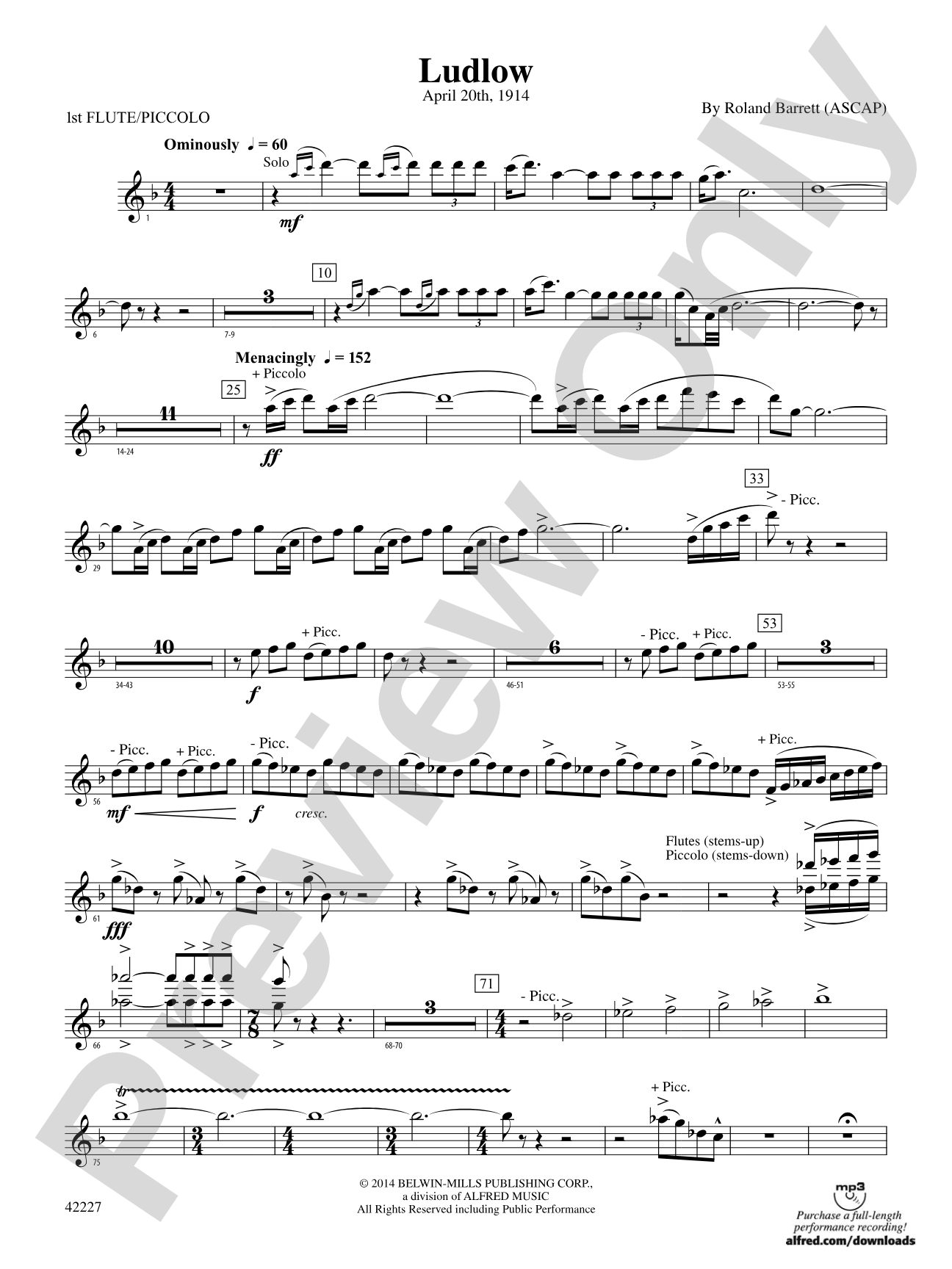 Ludlow: Flute