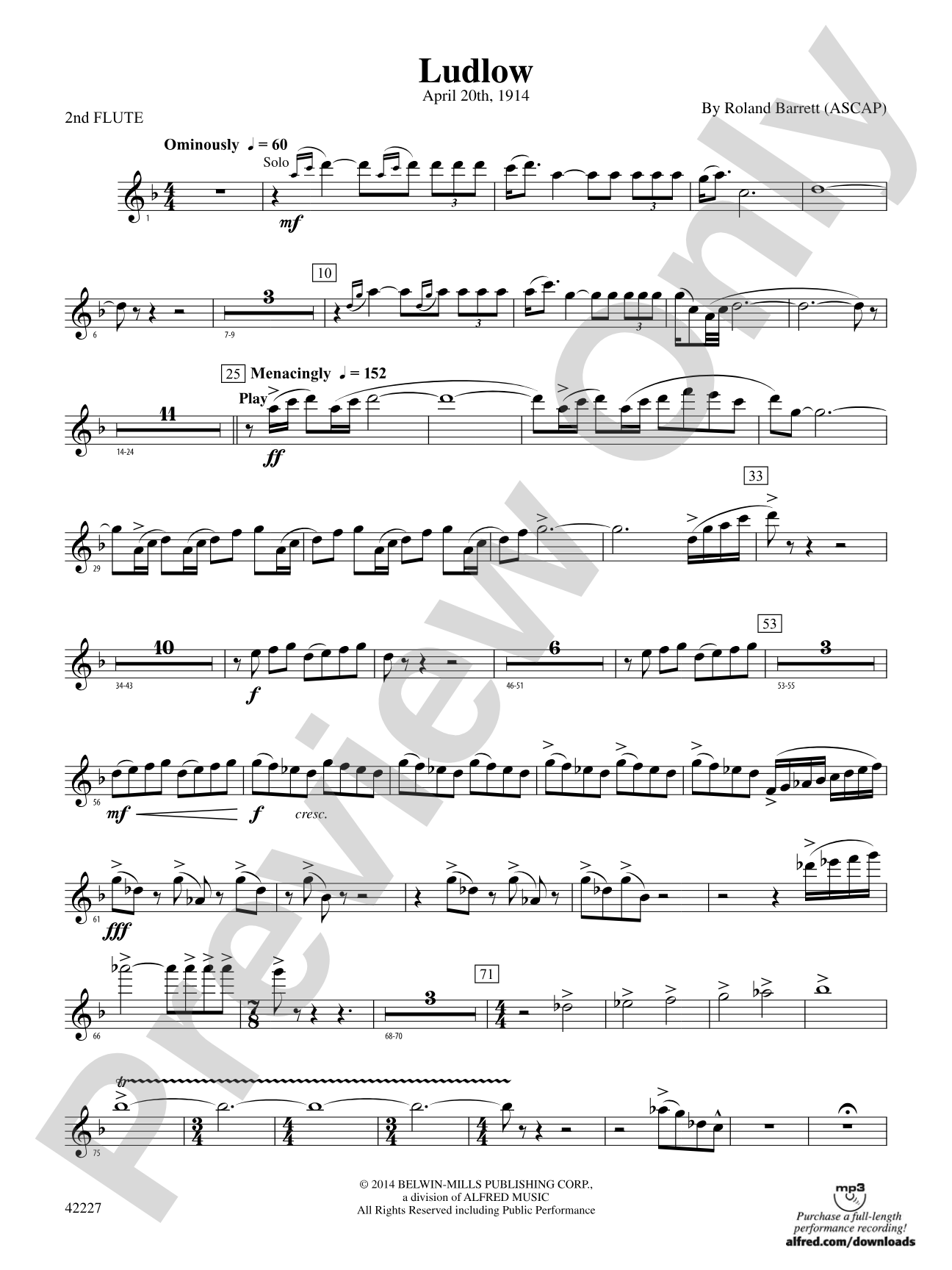 Ludlow: 2nd Flute