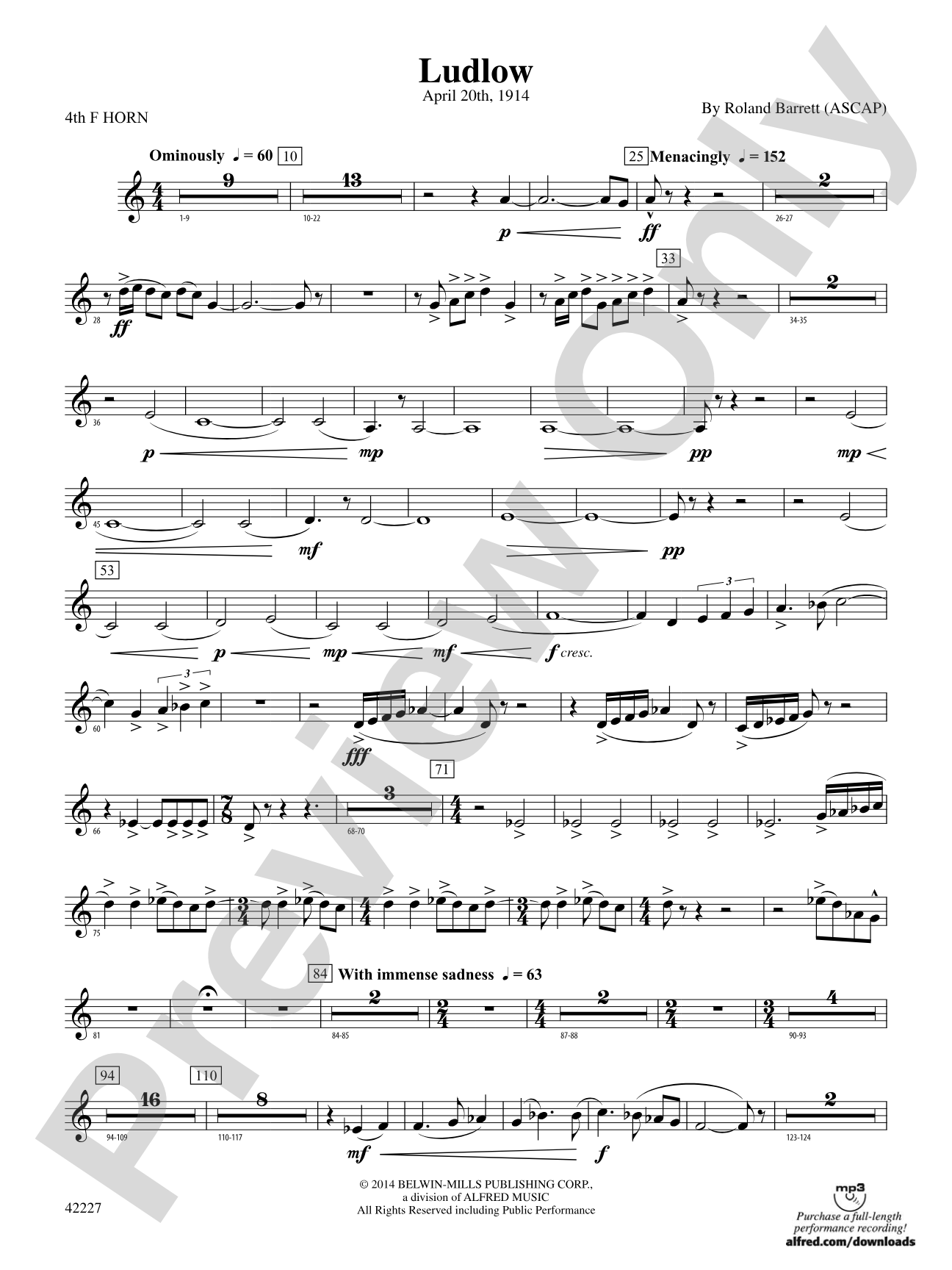 Ludlow: 4th F Horn
