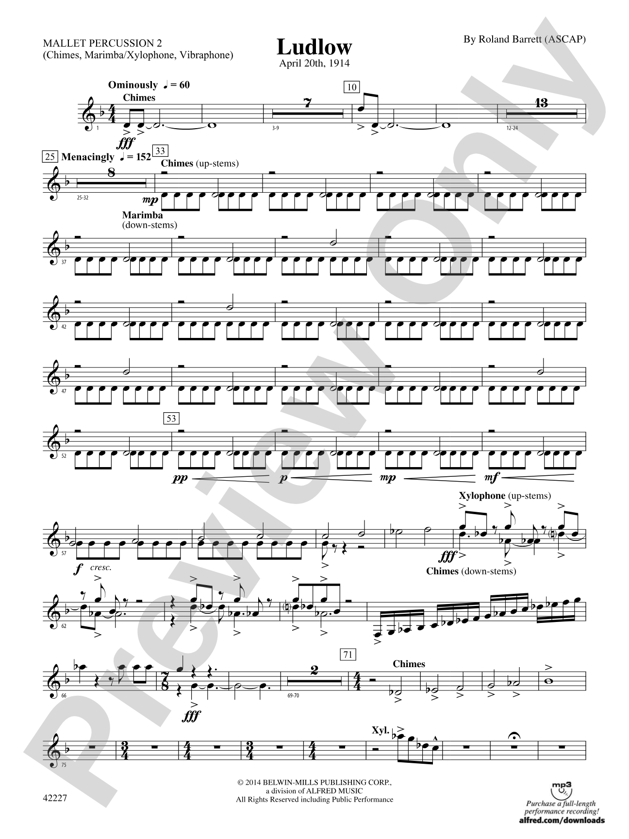 Ludlow: 2nd Mallet Percussion