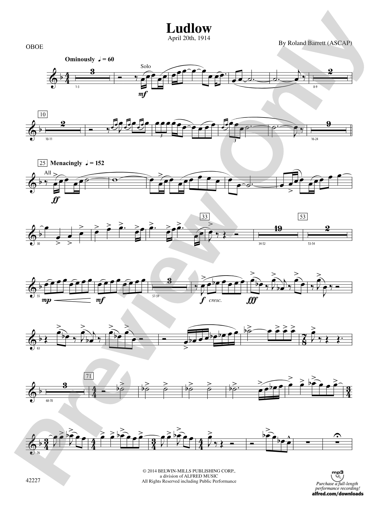 Ludlow: Oboe