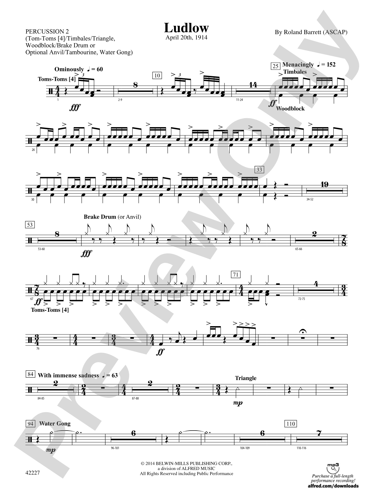 Ludlow: 2nd Percussion