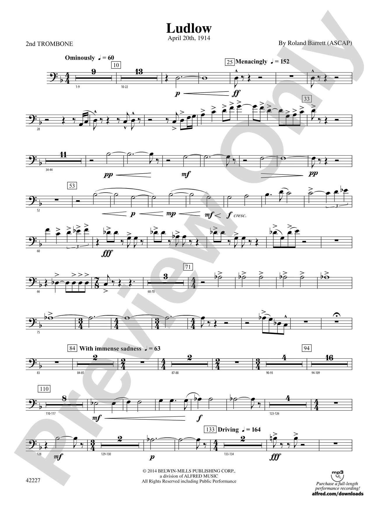 Ludlow: 2nd Trombone