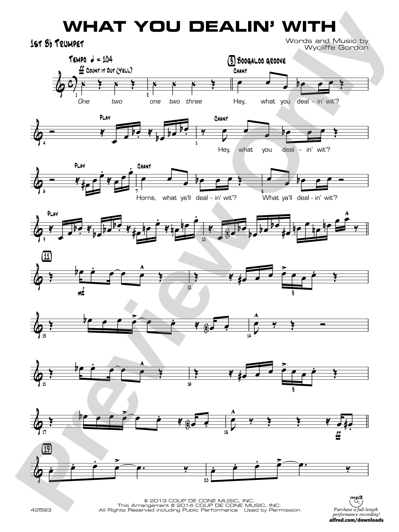 What You Dealin' With: 1st B-flat Trumpet