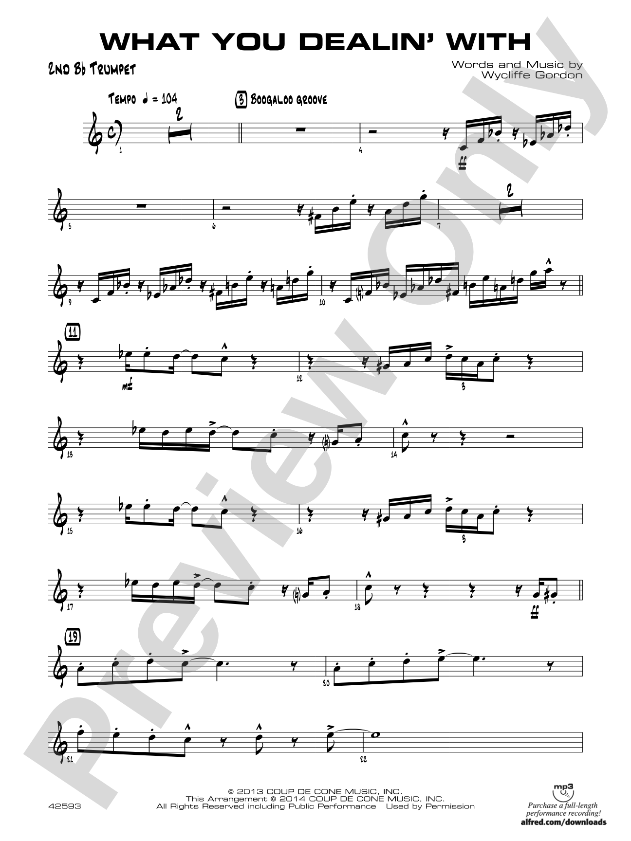What You Dealin' With: 2nd B-flat Trumpet