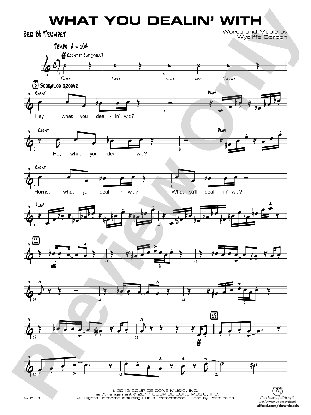 What You Dealin' With: 3rd B-flat Trumpet