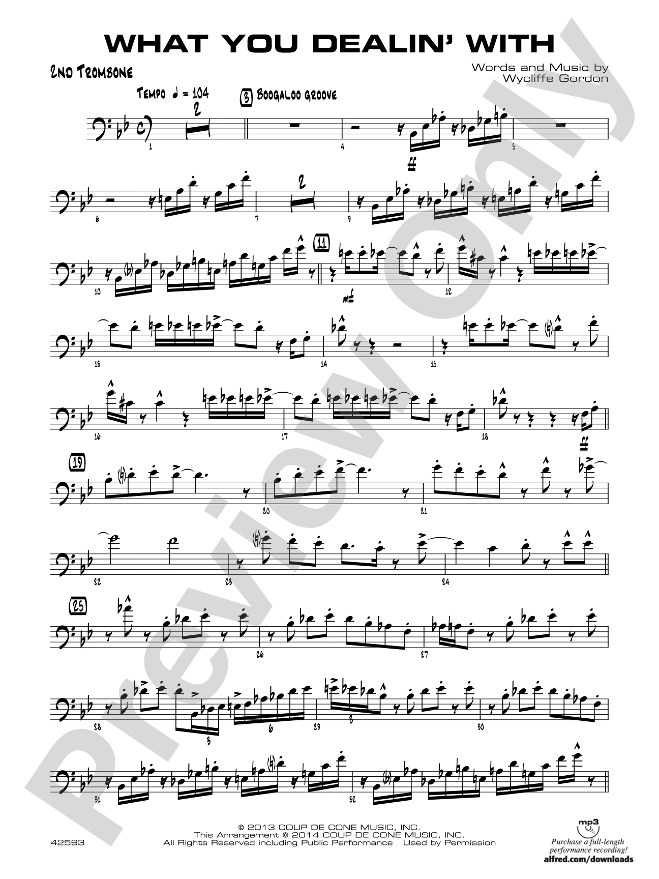 What You Dealin' With: 2nd Trombone