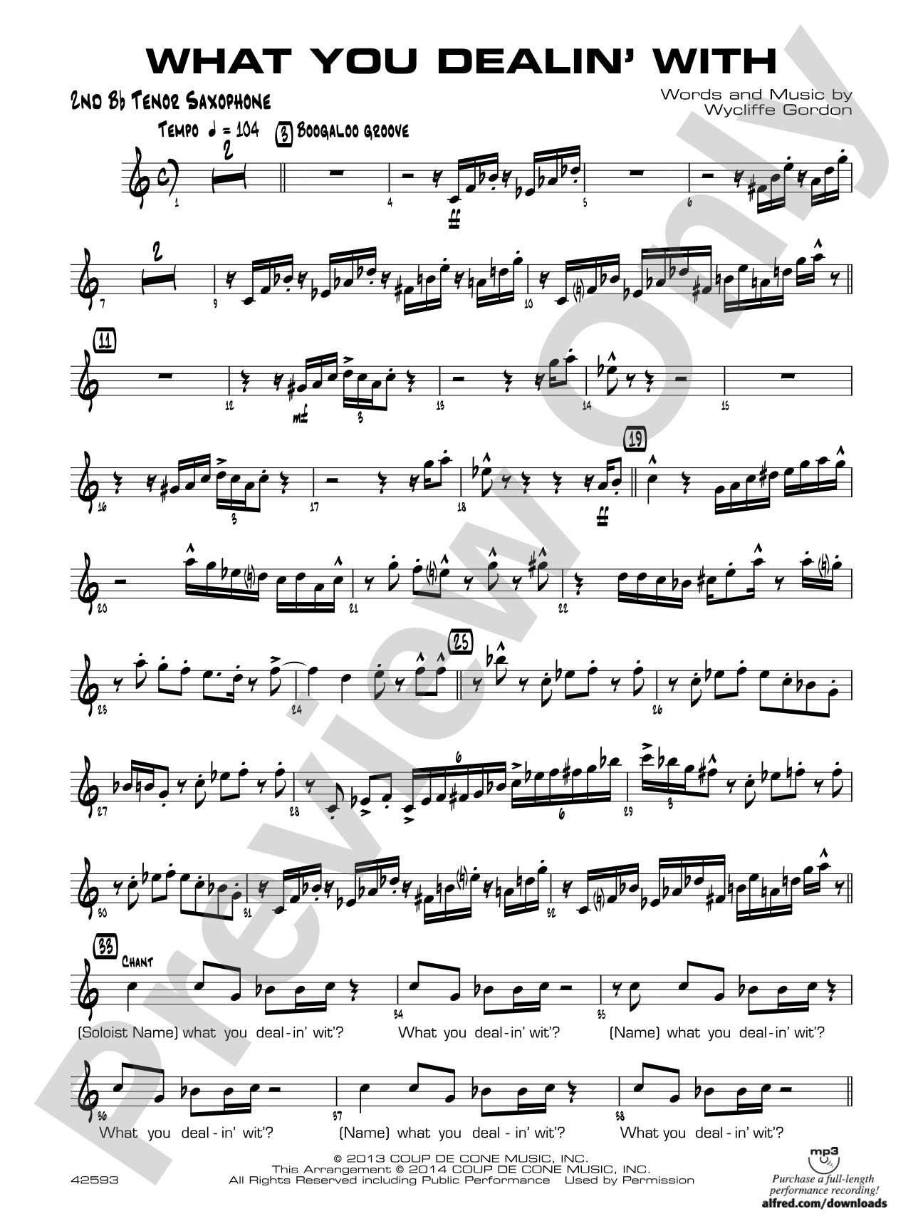What You Dealin' With: 2nd B-flat Tenor Saxophone
