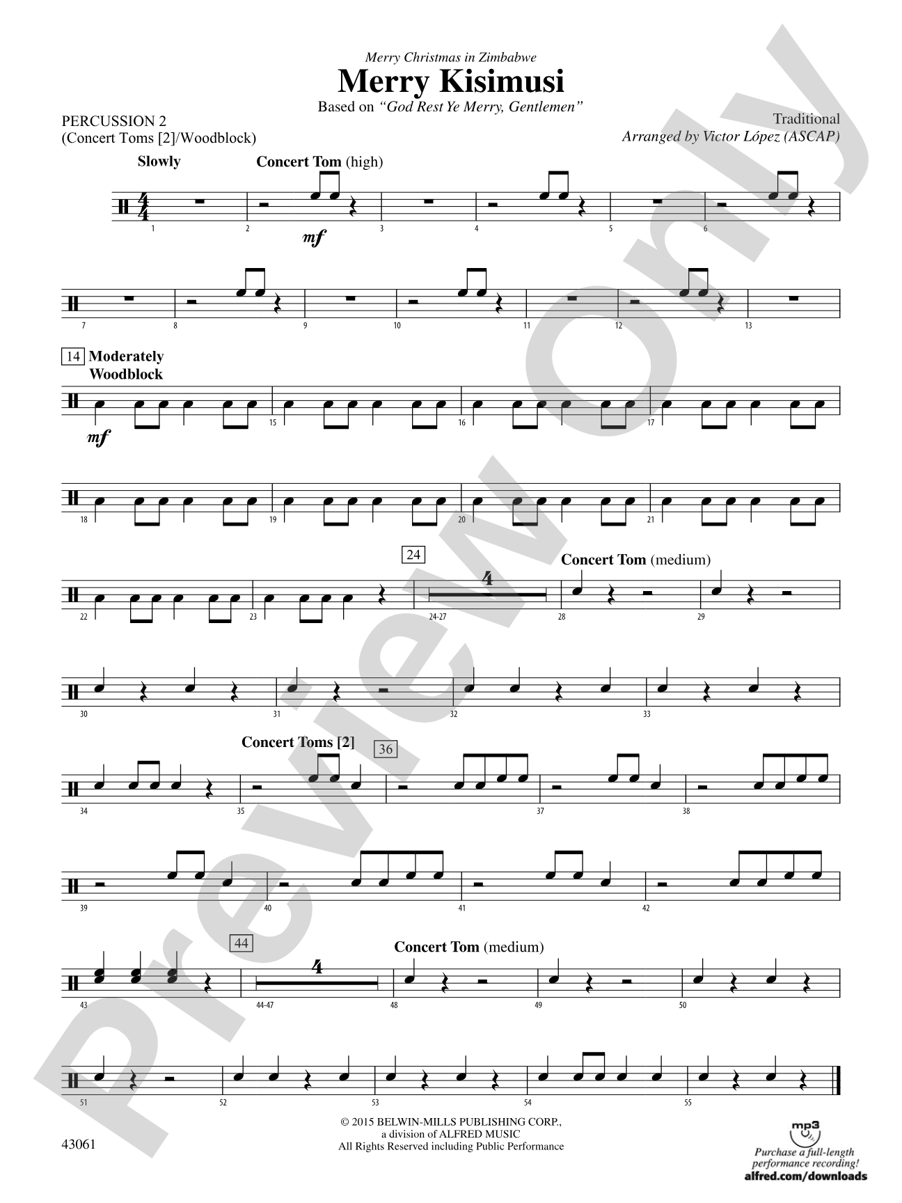 Merry Kisimusi: 2nd Percussion