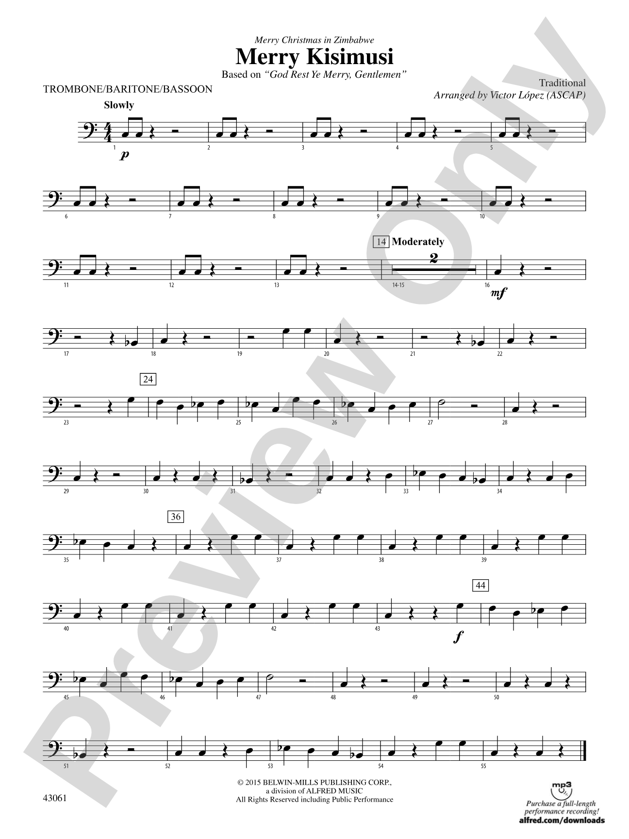 Merry Kisimusi: 1st Trombone