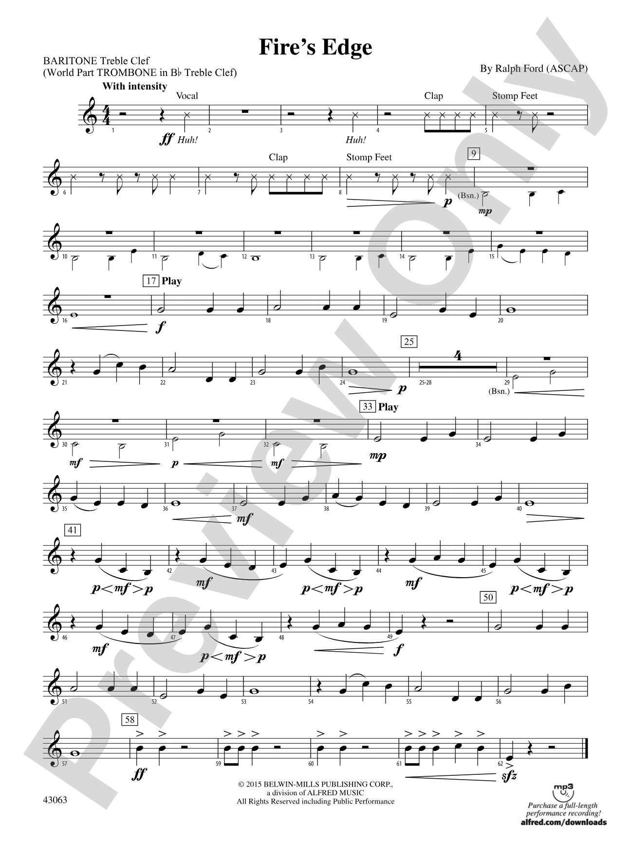 Fire's Edge: Baritone T.C.