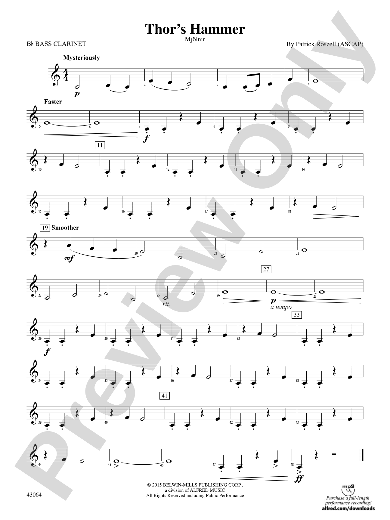 Thor's Hammer: B-flat Bass Clarinet