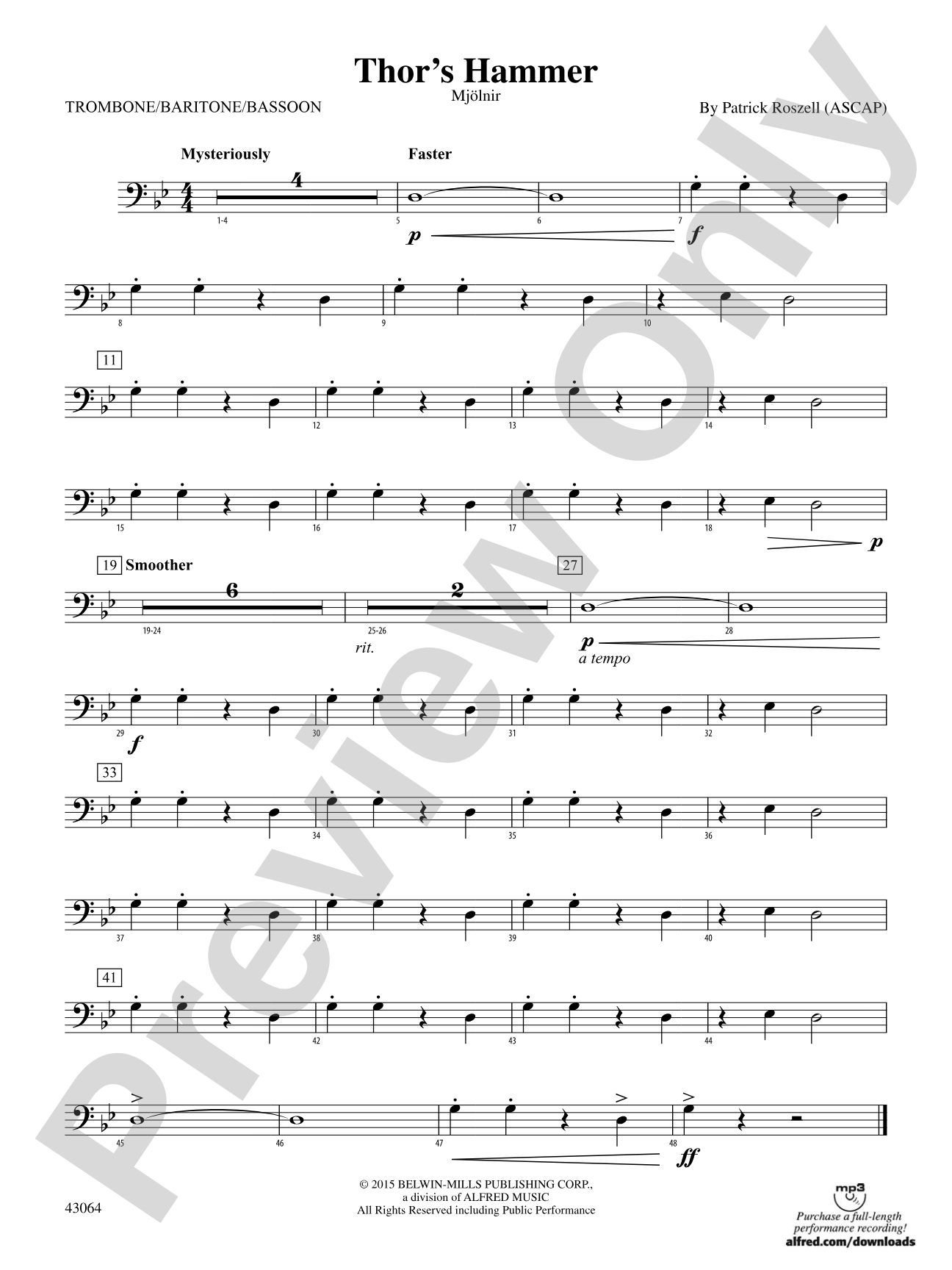 Thor's Hammer: 1st Trombone