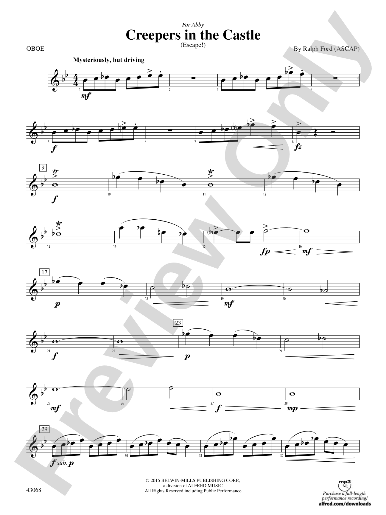 Creepers in the Castle: Oboe