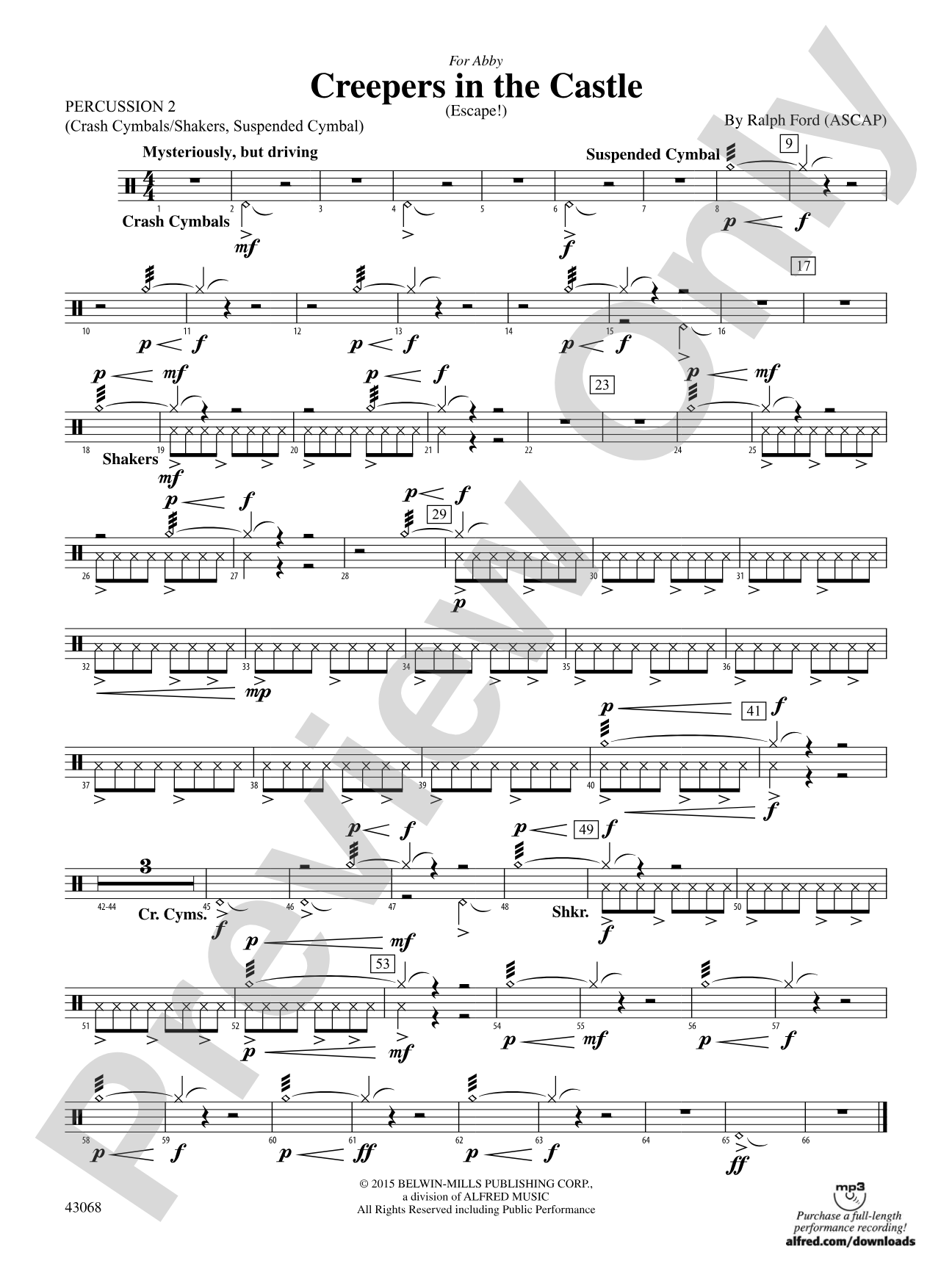 Creepers in the Castle: 2nd Percussion