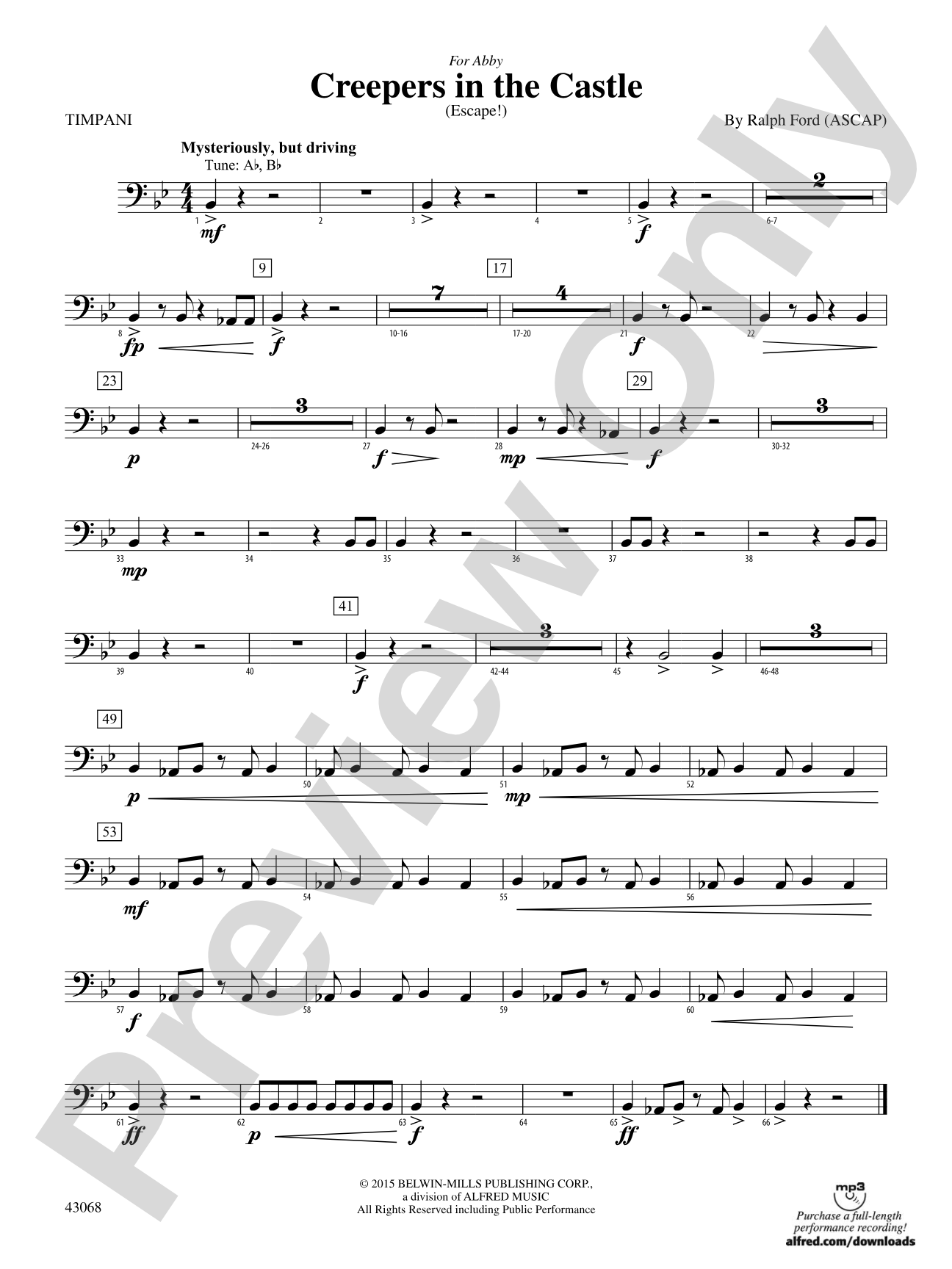 Creepers in the Castle: Timpani