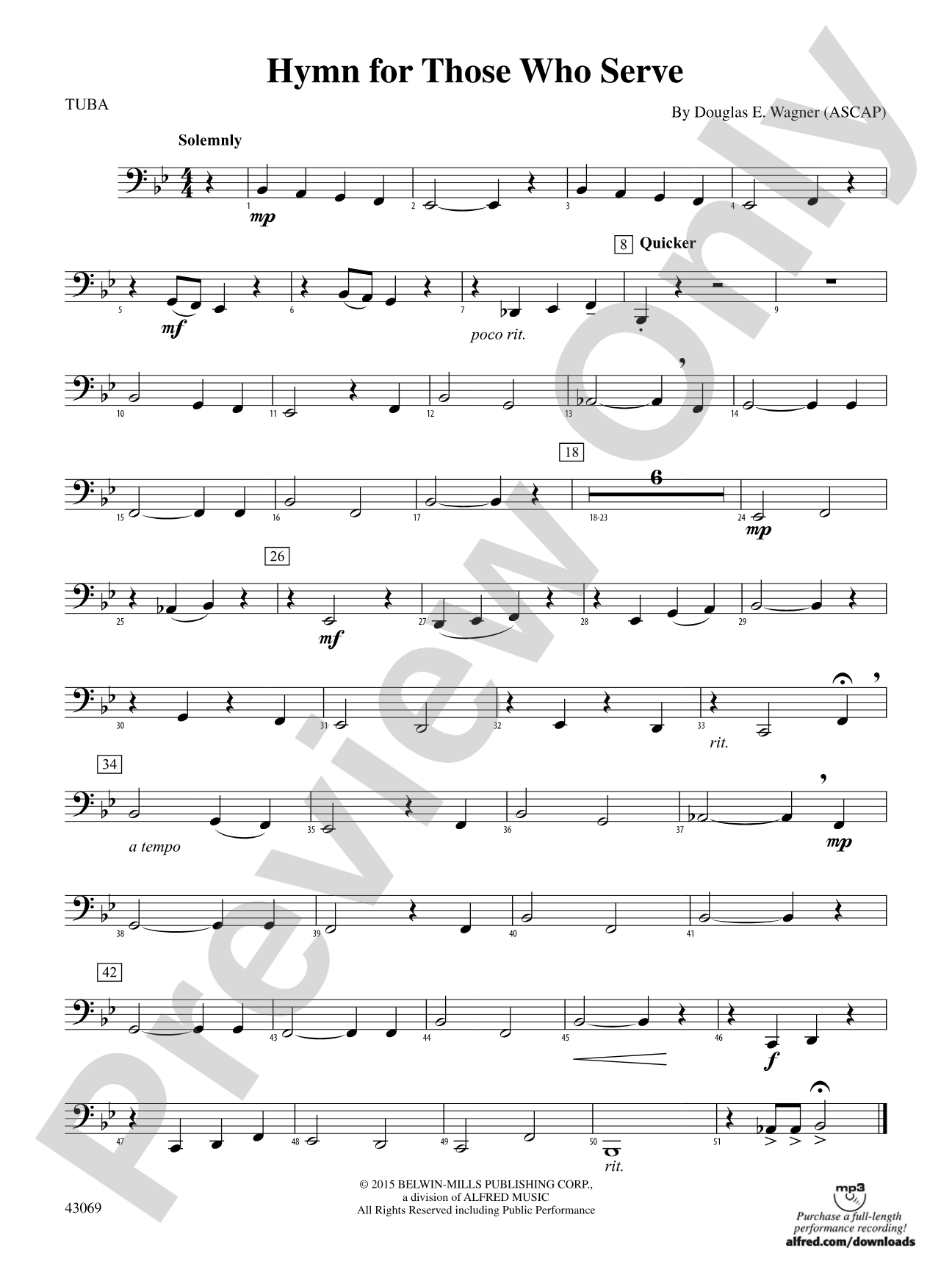 Hymn for Those Who Serve: Tuba