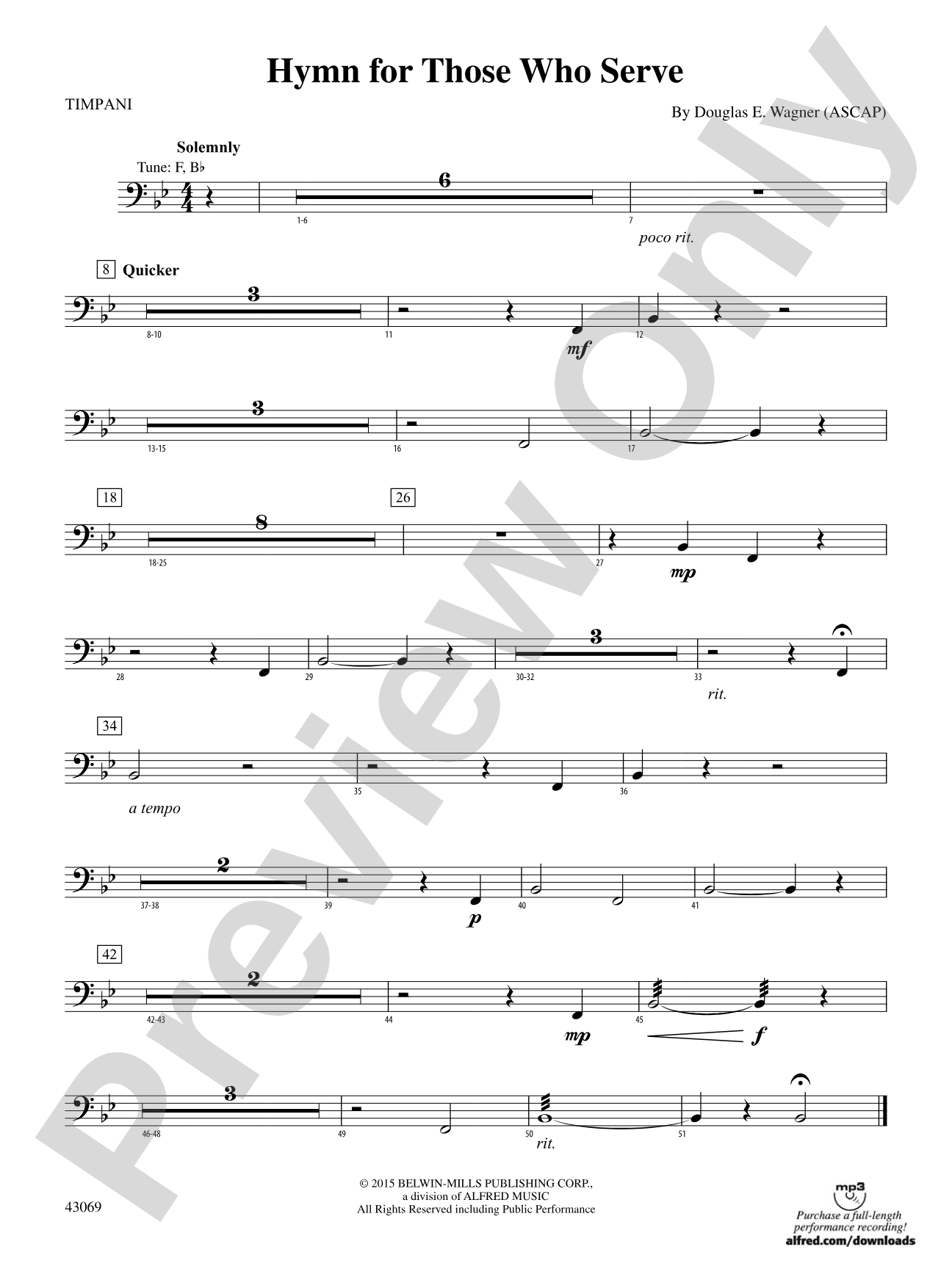 Hymn for Those Who Serve: Timpani