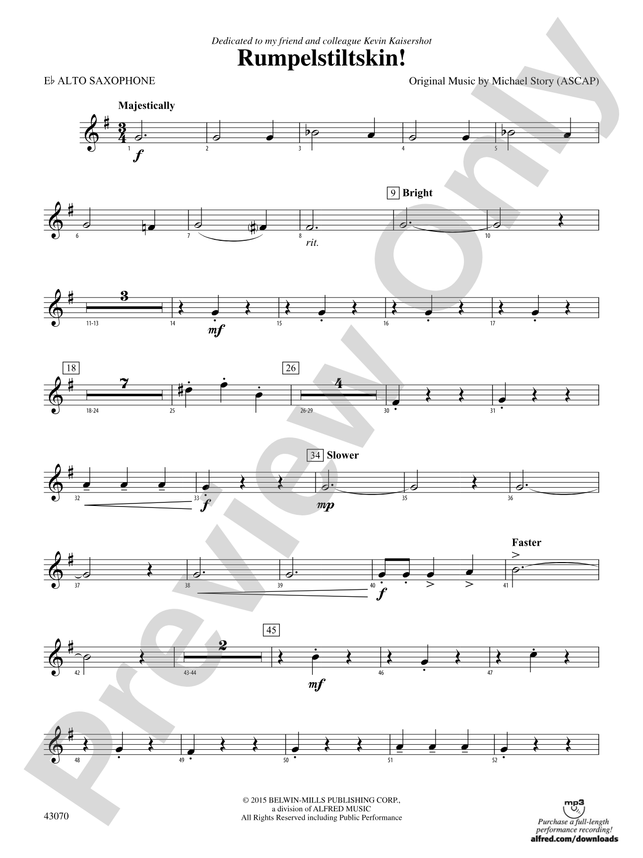 Rumpelstiltskin!: E-flat Alto Saxophone