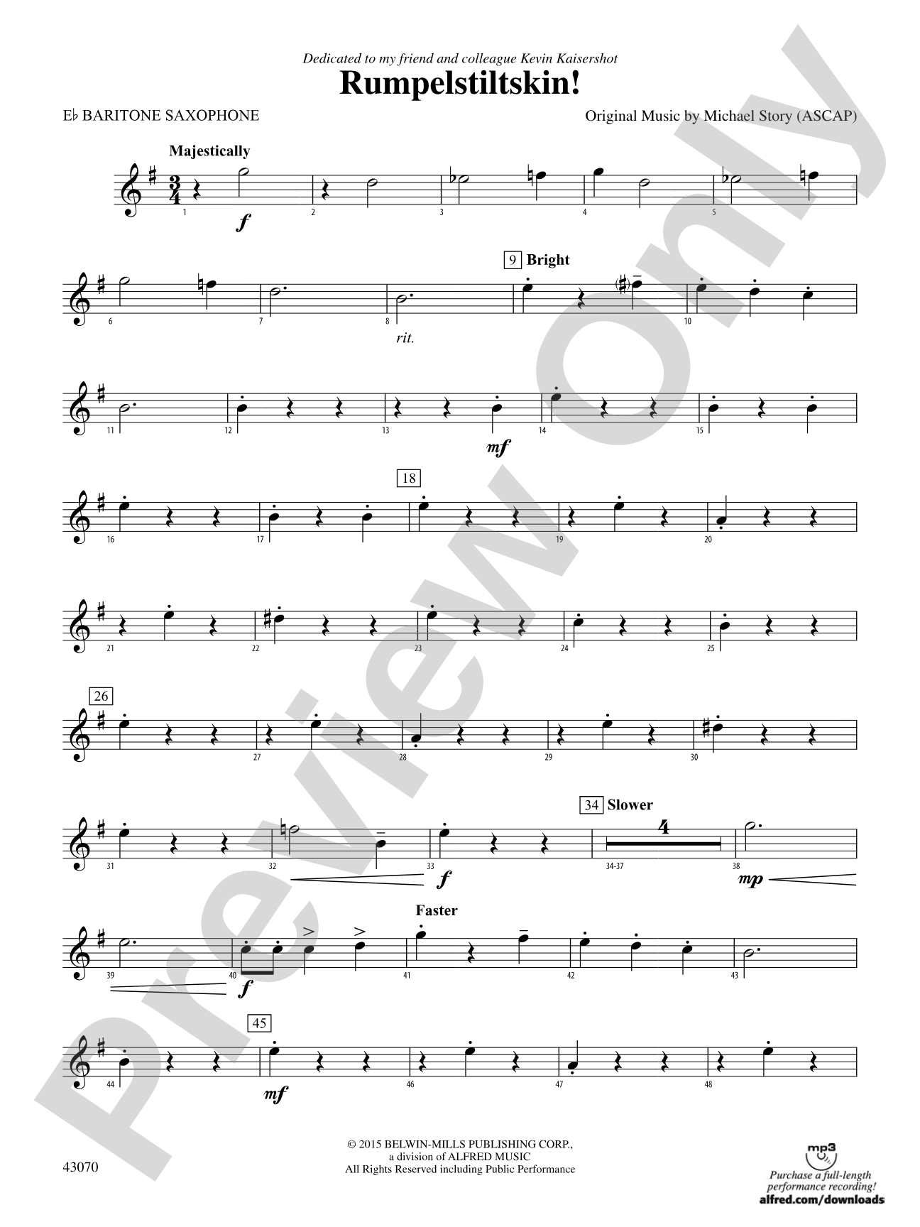 Rumpelstiltskin!: E-flat Baritone Saxophone