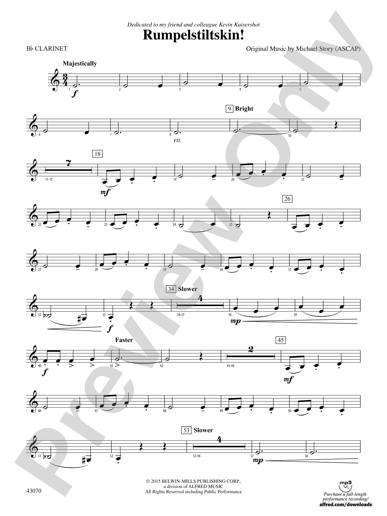 Rumpelstiltskin!: 1st B-flat Clarinet