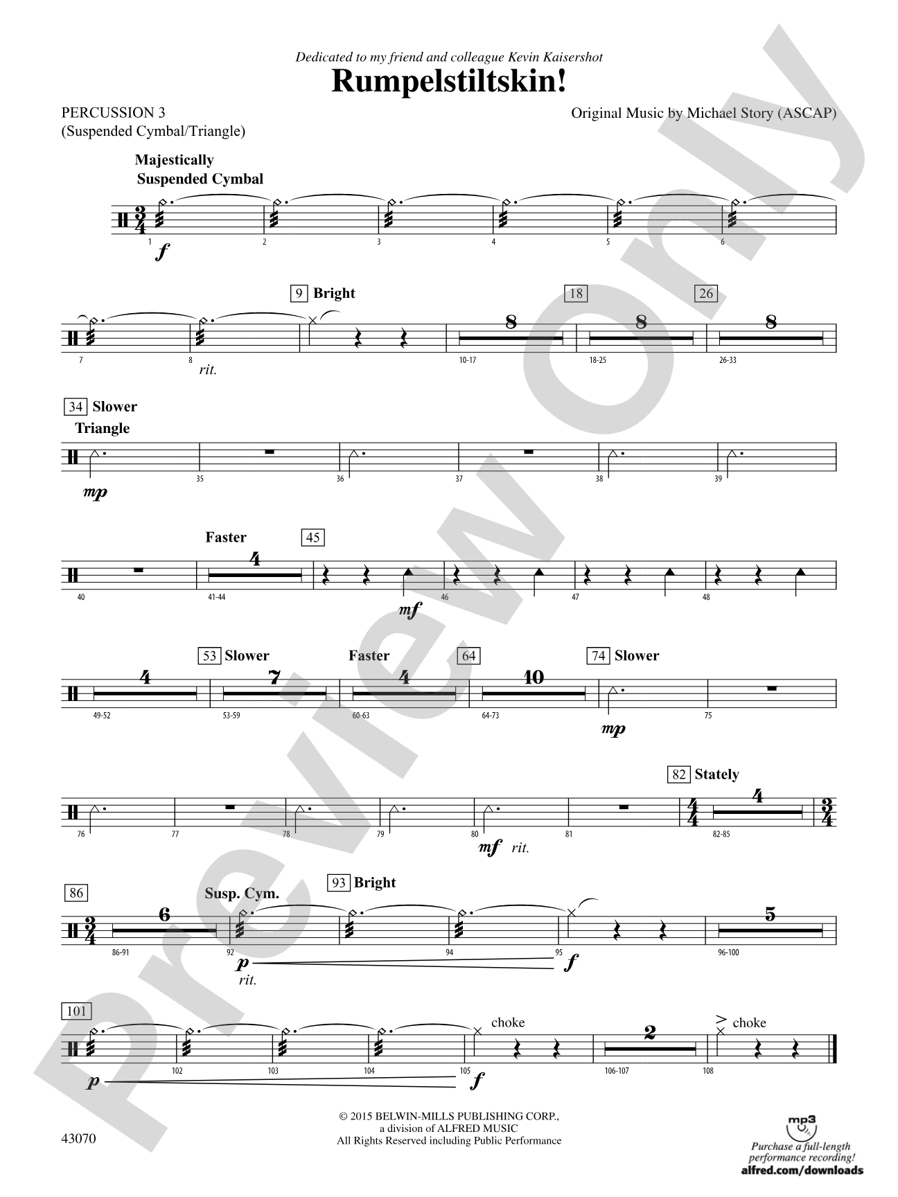 Rumpelstiltskin!: 3rd Percussion