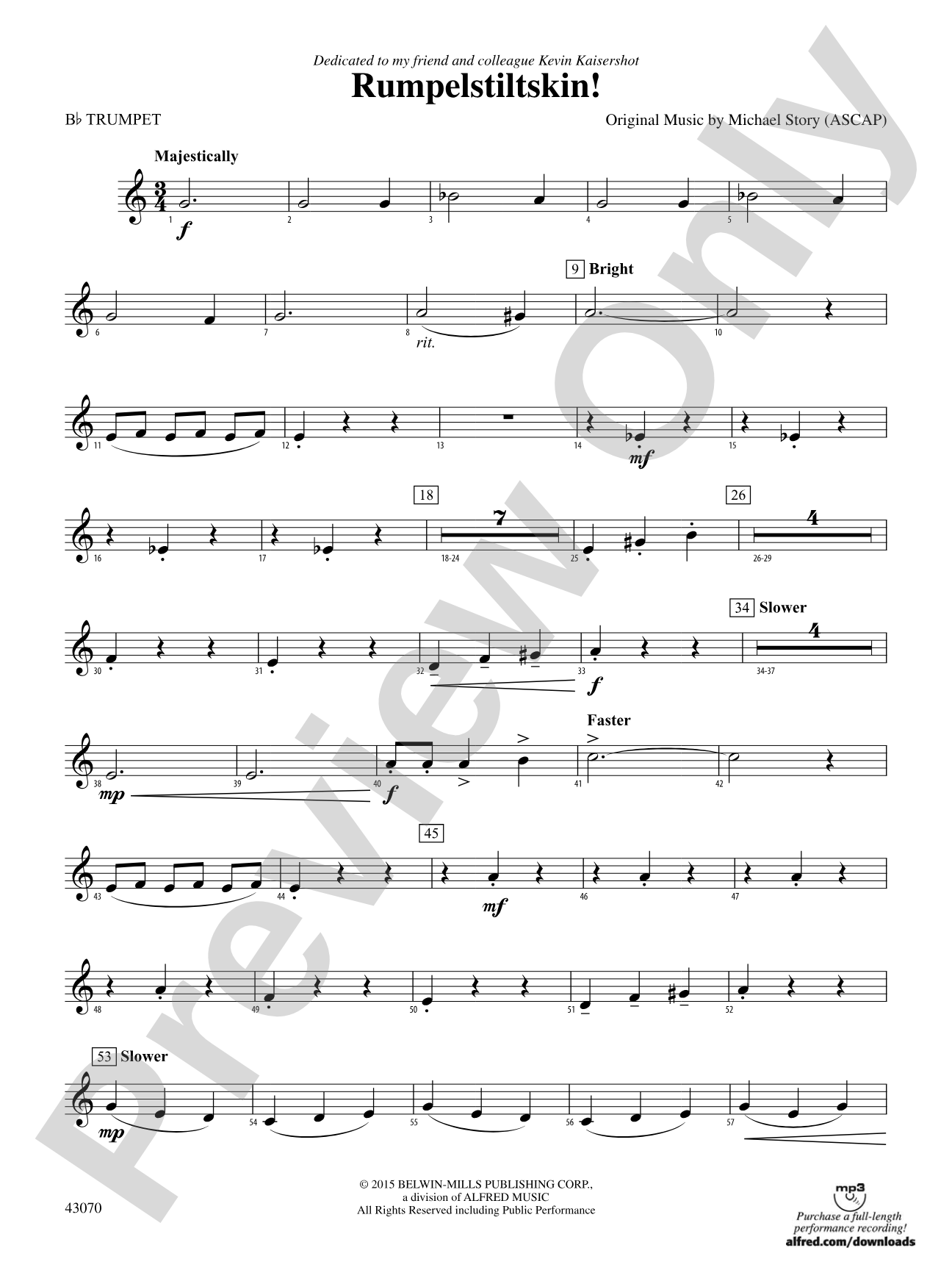 Rumpelstiltskin!: 1st B-flat Trumpet