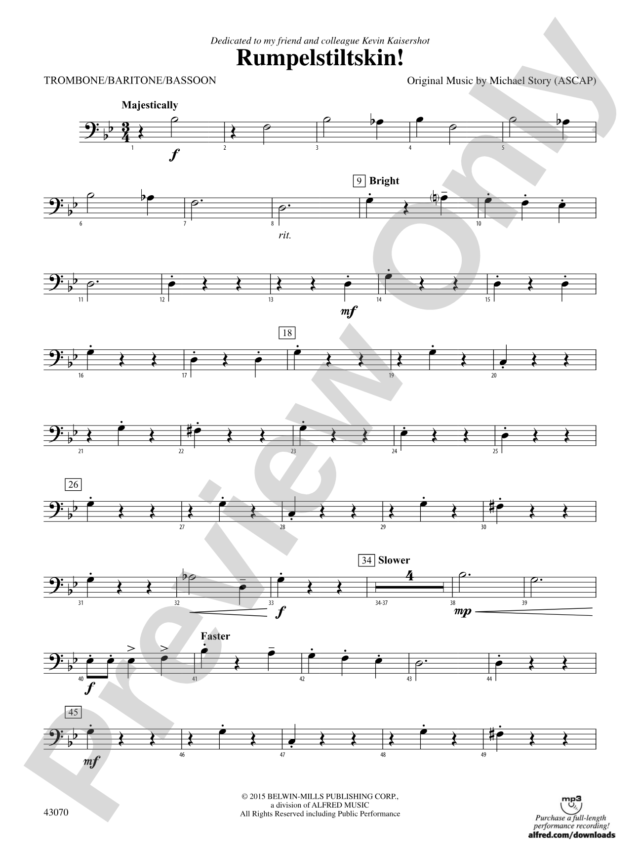 Rumpelstiltskin!: 1st Trombone