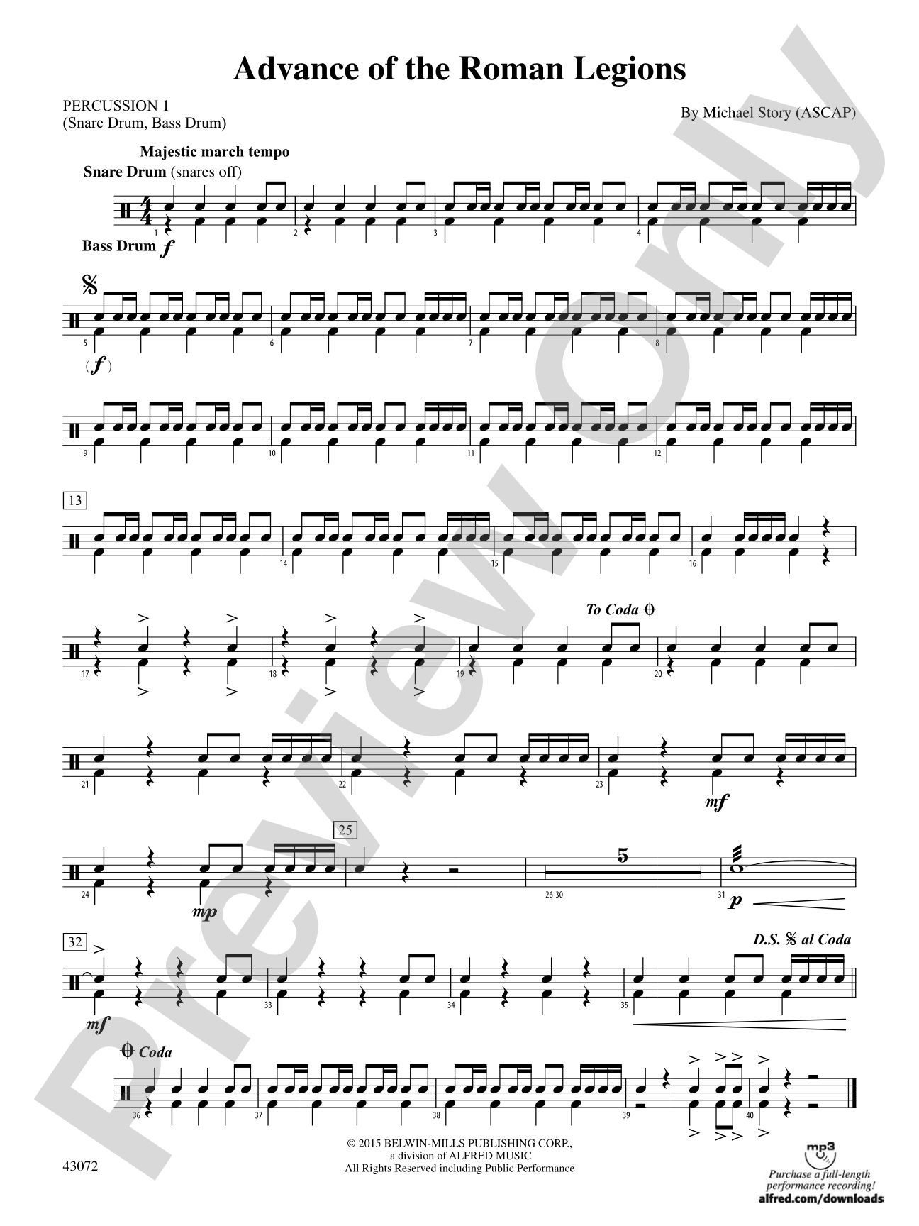Advance of the Roman Legions: 1st Percussion