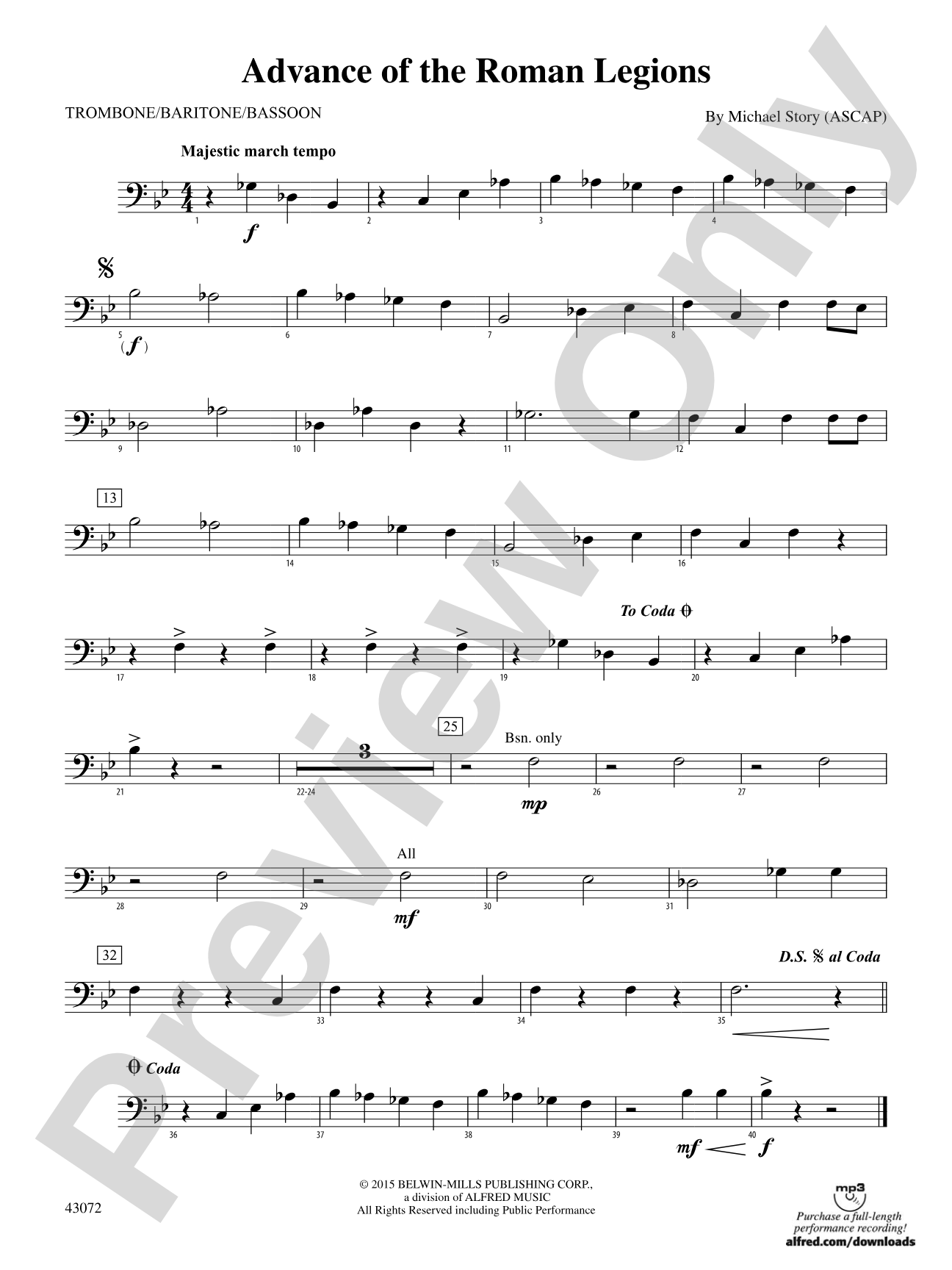 Advance of the Roman Legions: 1st Trombone