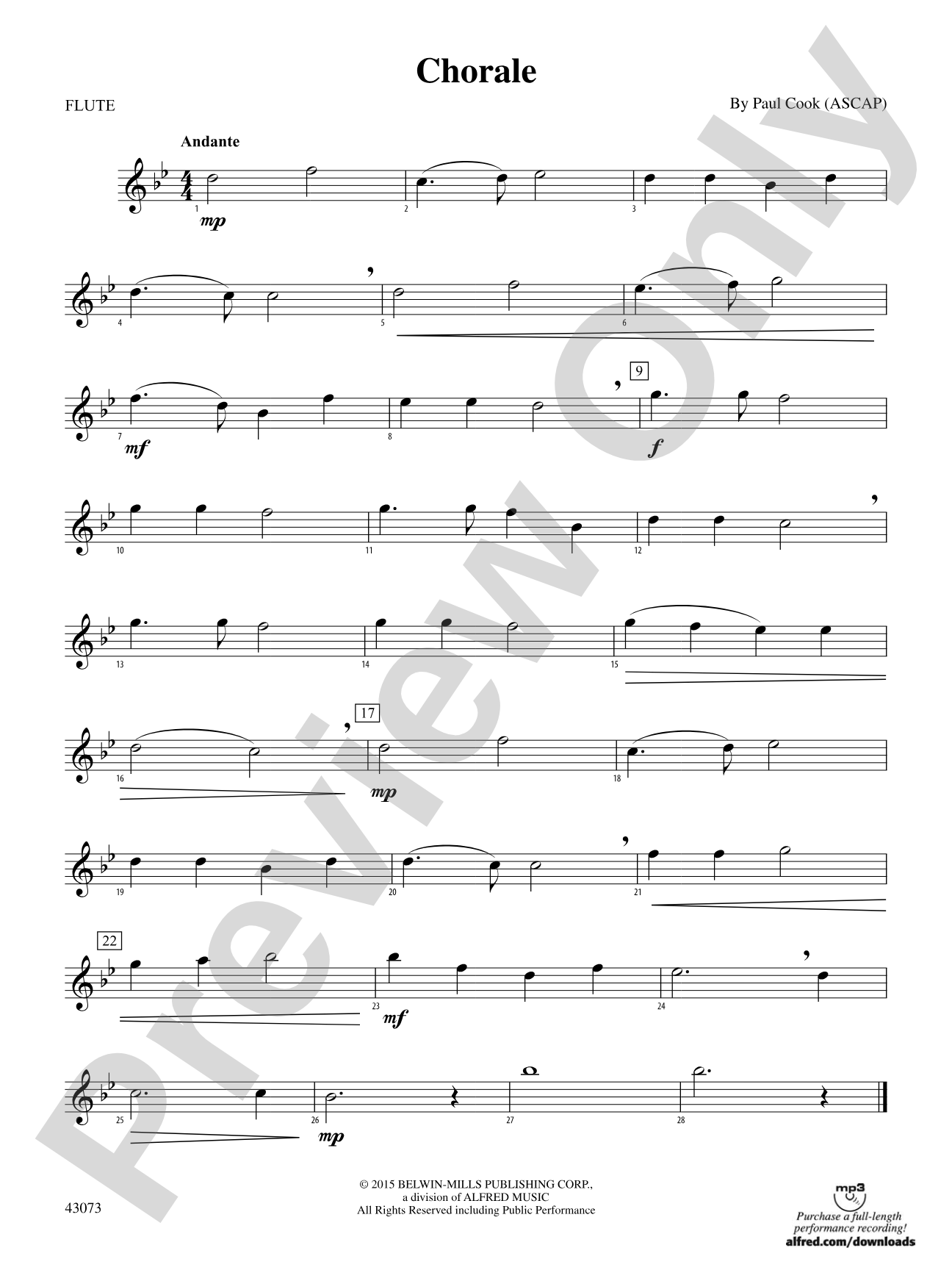 Chorale: Flute