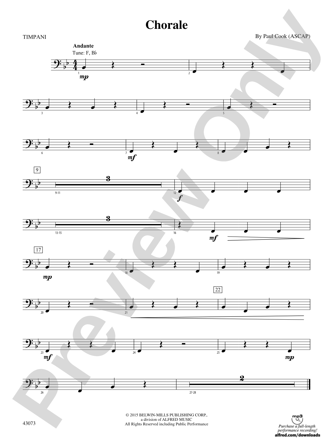 Chorale: Timpani