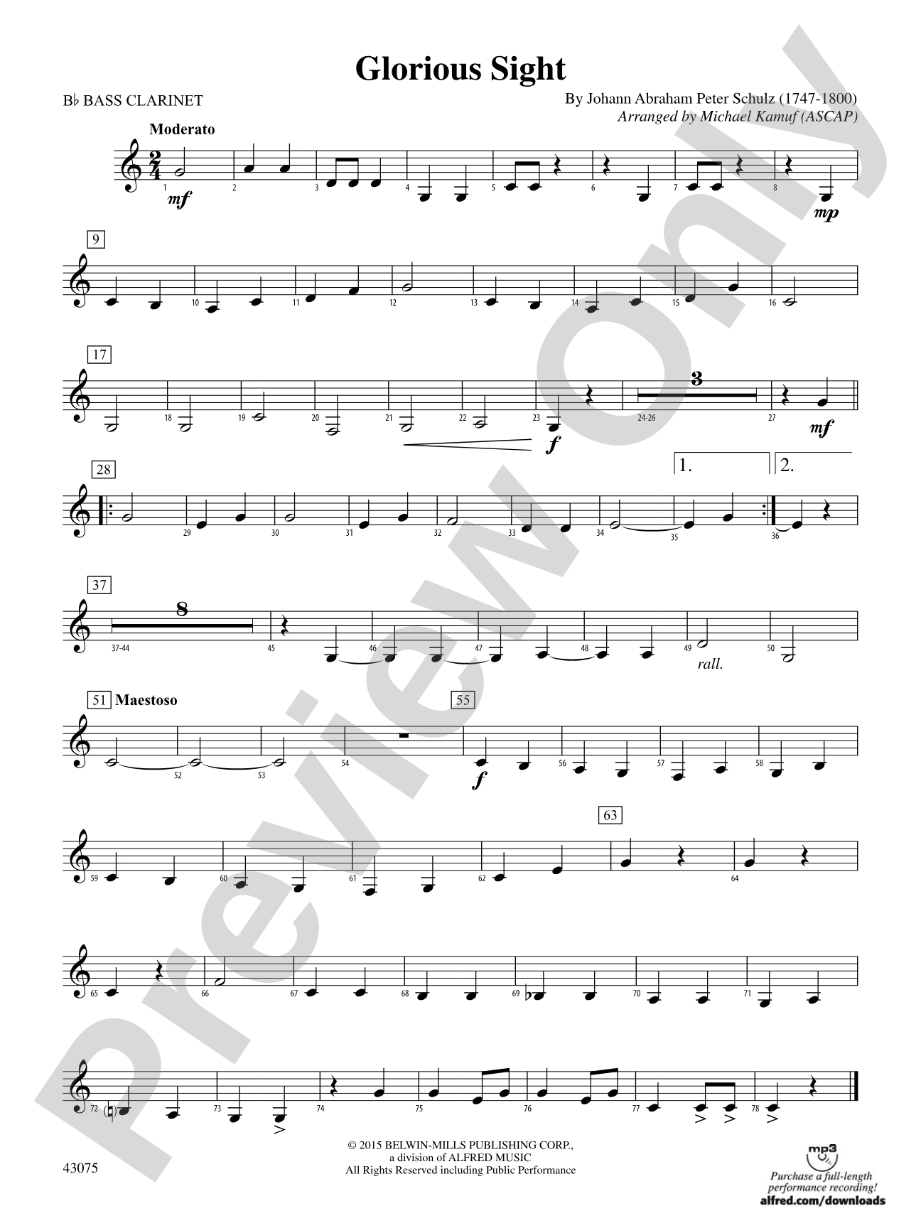 Glorious Sight: B-flat Bass Clarinet