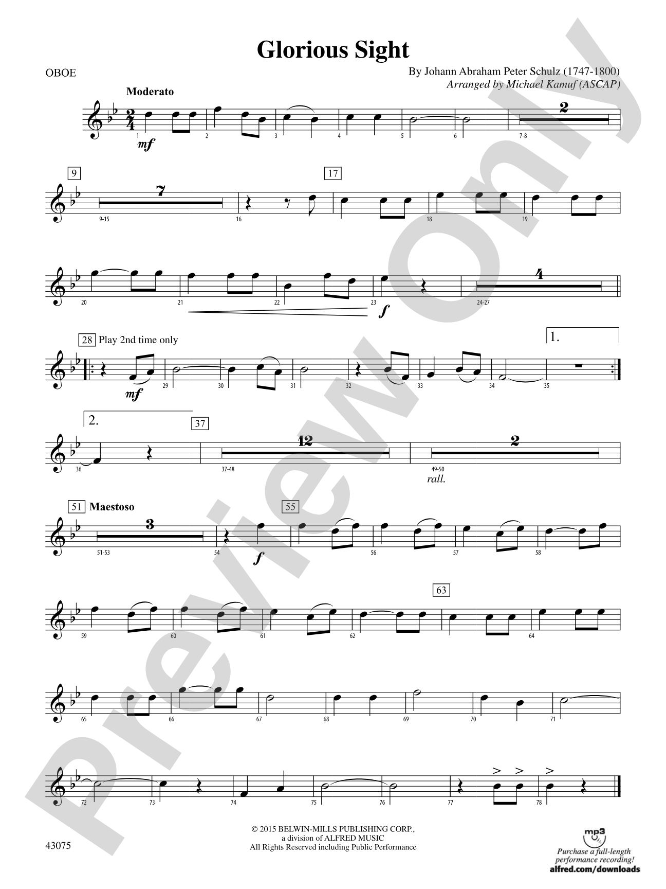 Glorious Sight: Oboe