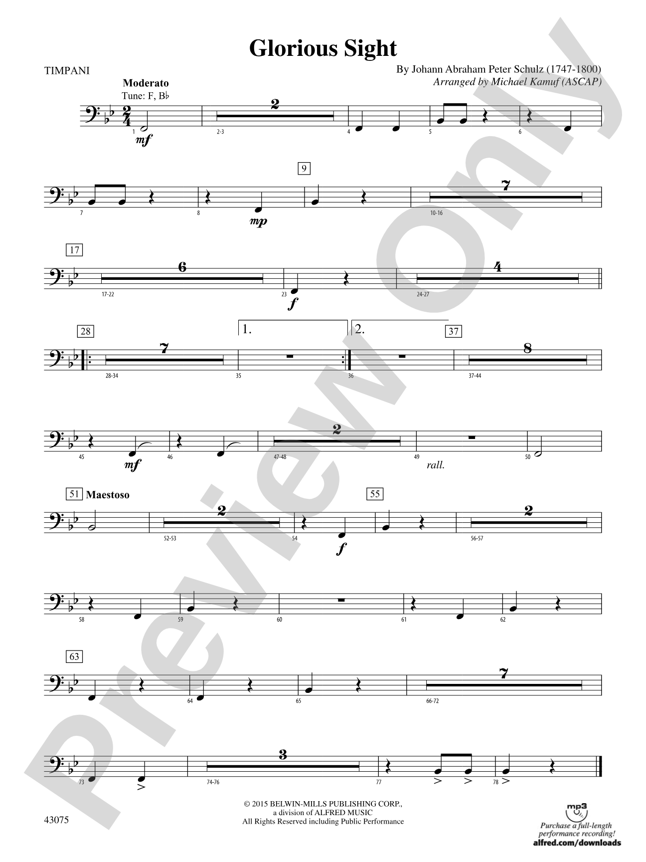 Glorious Sight: Timpani