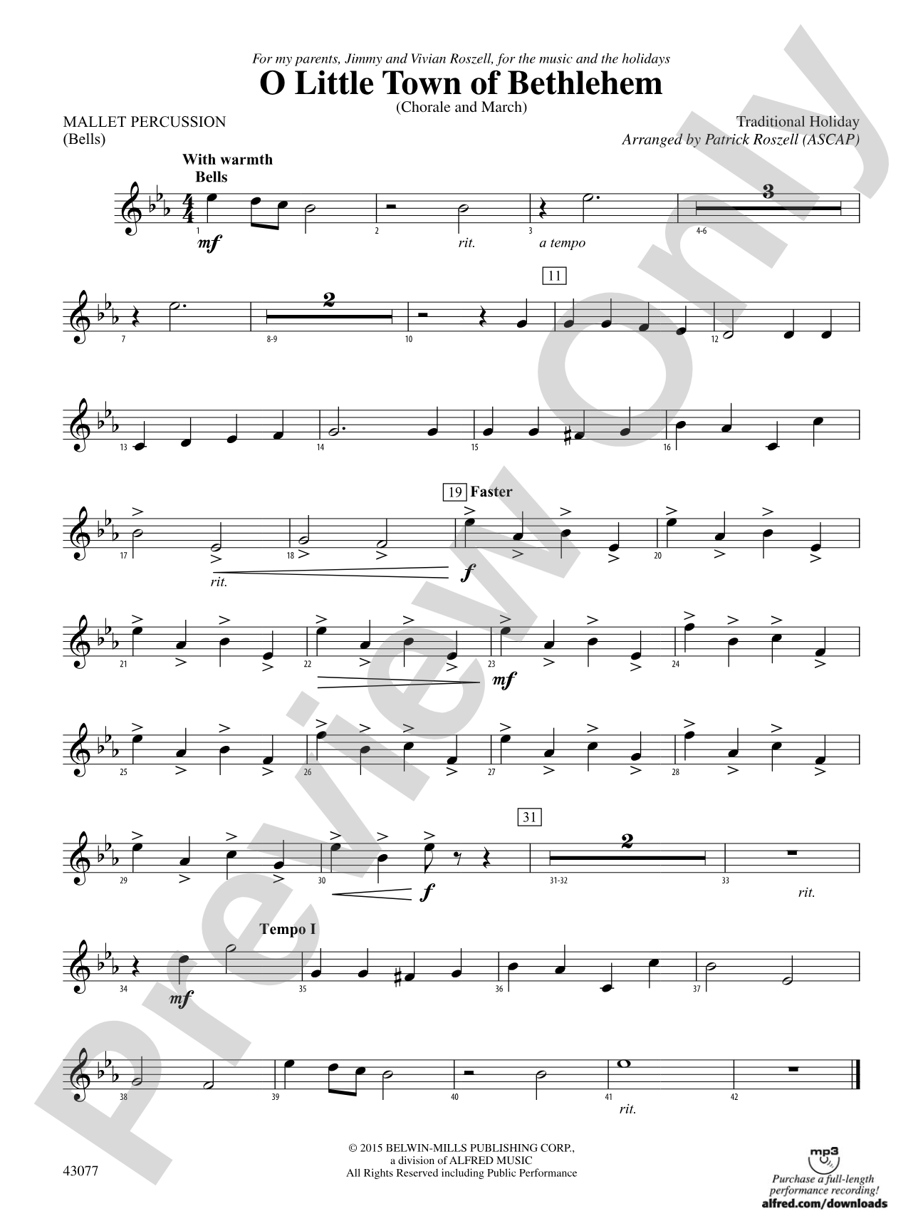 O Little Town of Bethlehem: Mallets