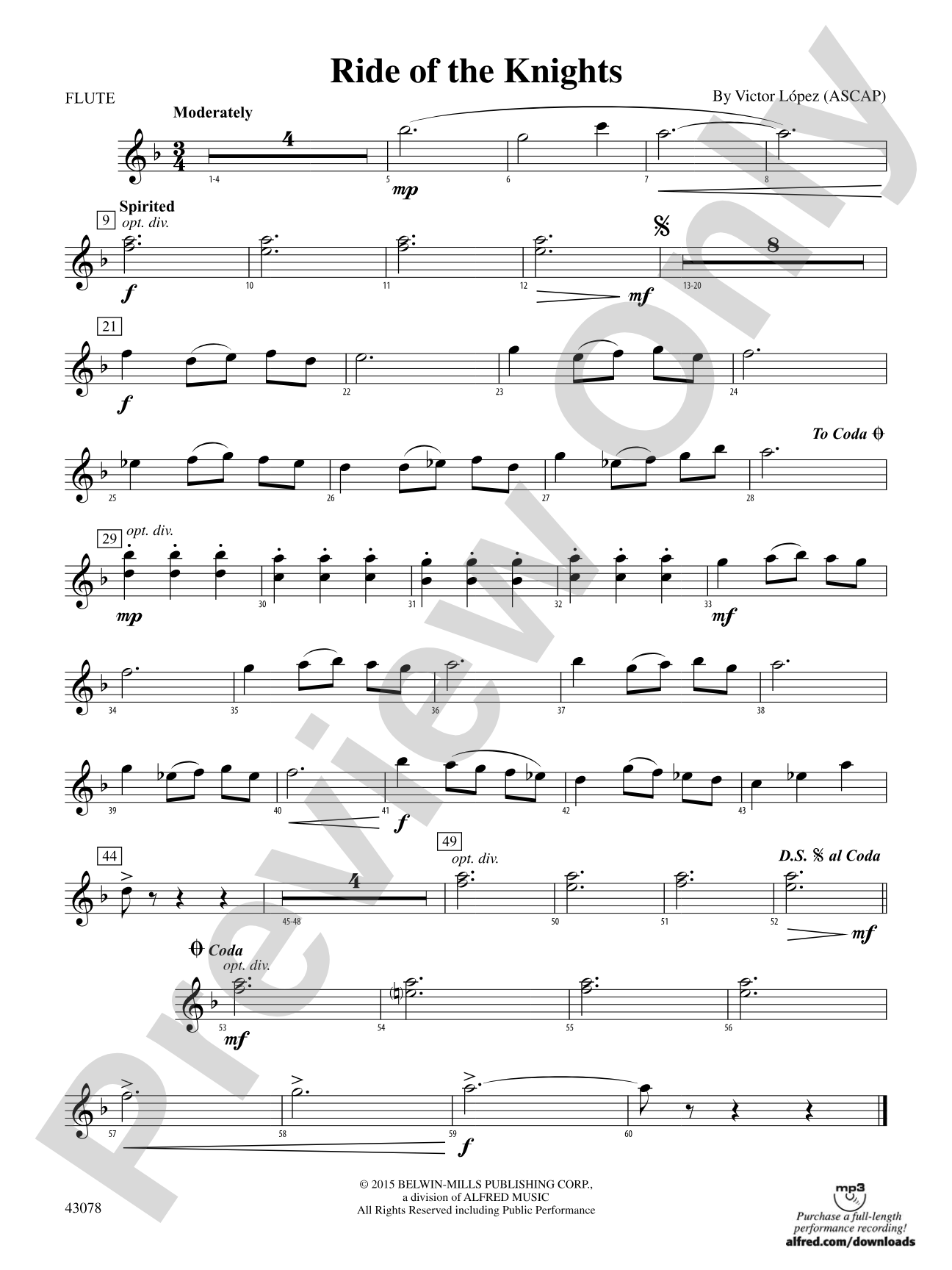 Ride of the Knights: Flute
