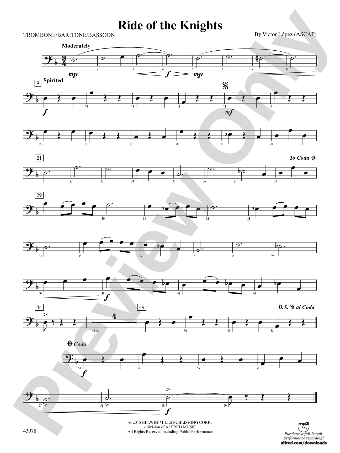 Ride of the Knights: 1st Trombone