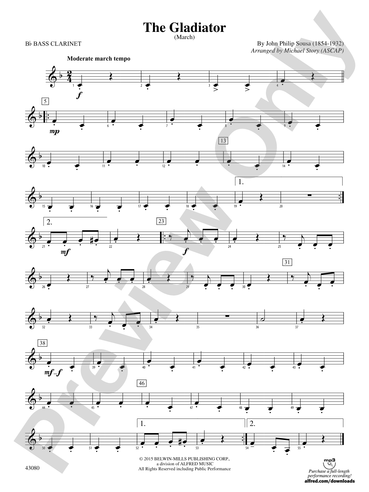 The Gladiator: B-flat Bass Clarinet