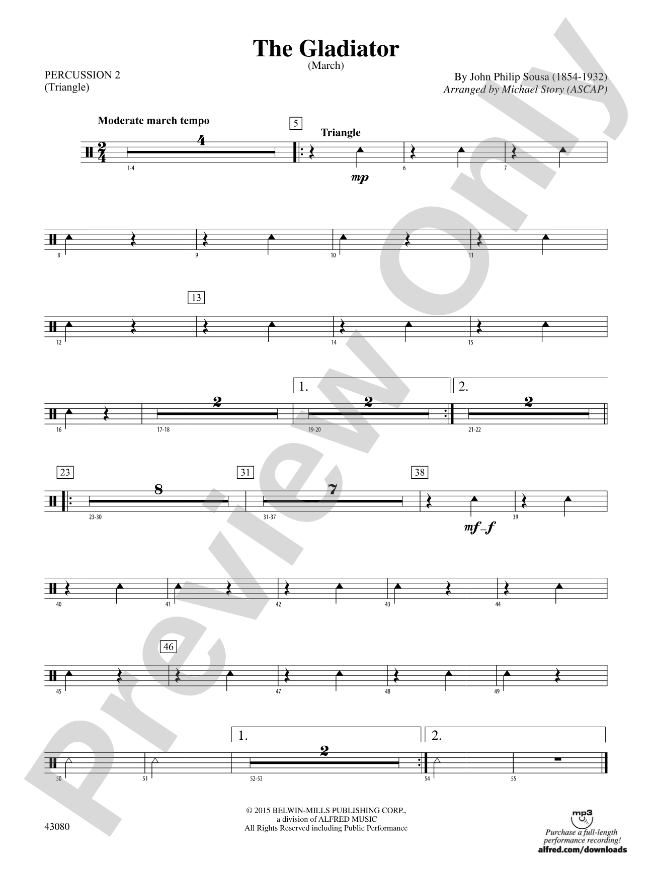The Gladiator: 2nd Percussion