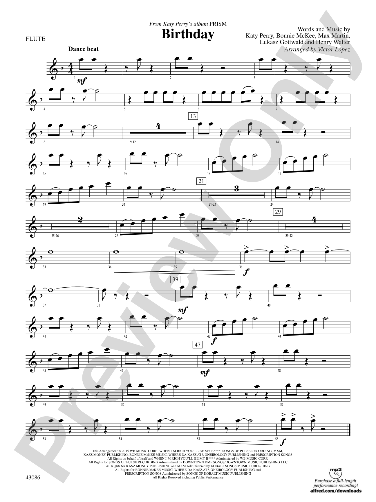 Birthday: Flute