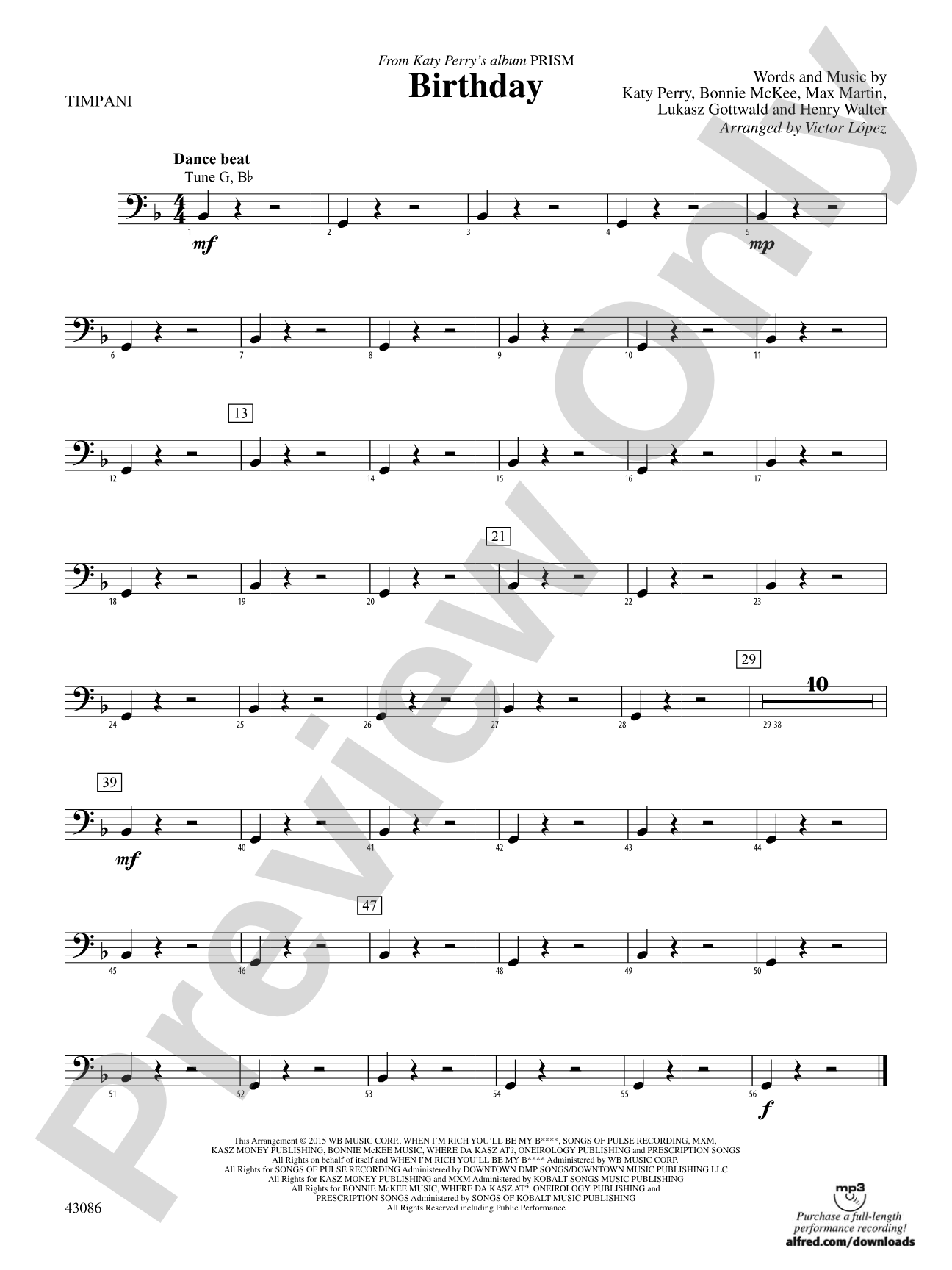 Birthday: Timpani
