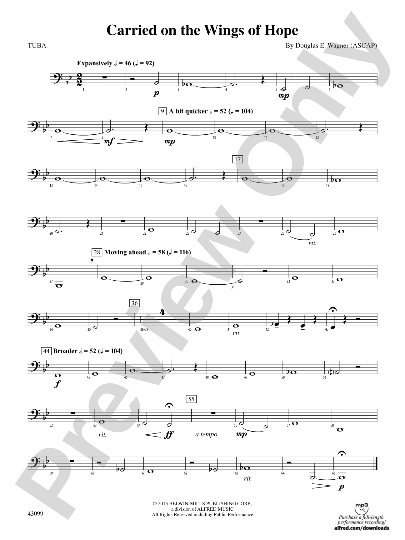 Carried on the Wings of Hope: Tuba