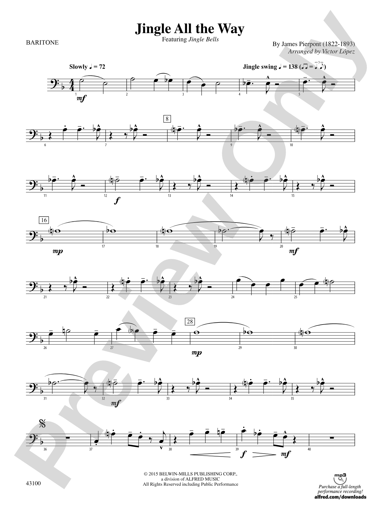 Jingle All the Way: Baritone B.C.
