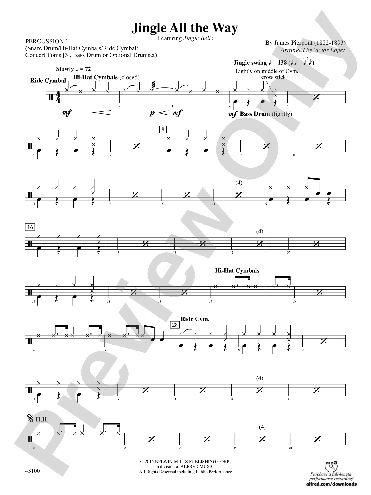 Jingle All the Way: 1st Percussion
